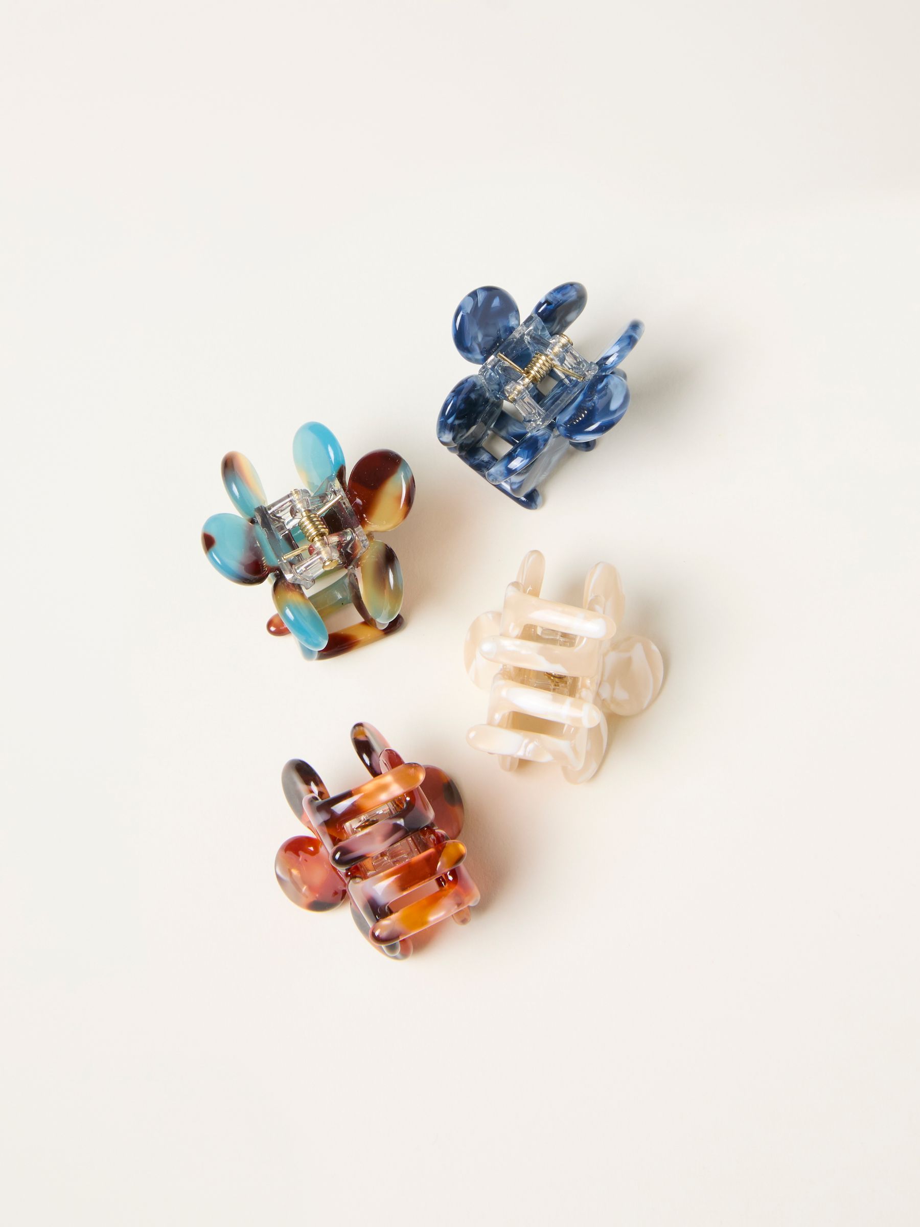 Multi 4 Pack Mini Flower Clips - Image 2 of 2 Multi 4 Pack Mini Flower Clips - Image 2 of 2