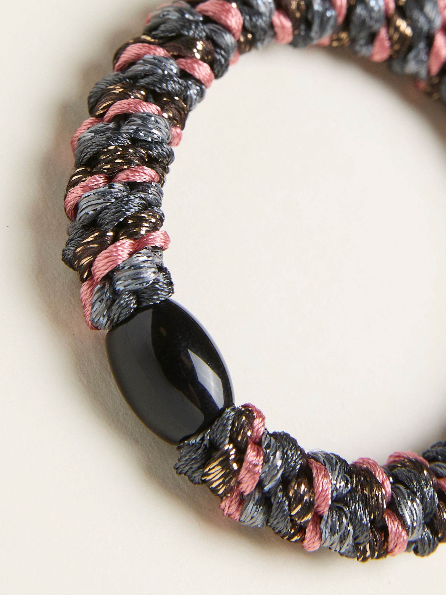 Navy Twist Hair Tie - Image 2 of 2 Navy Twist Hair Tie - Image 2 of 2