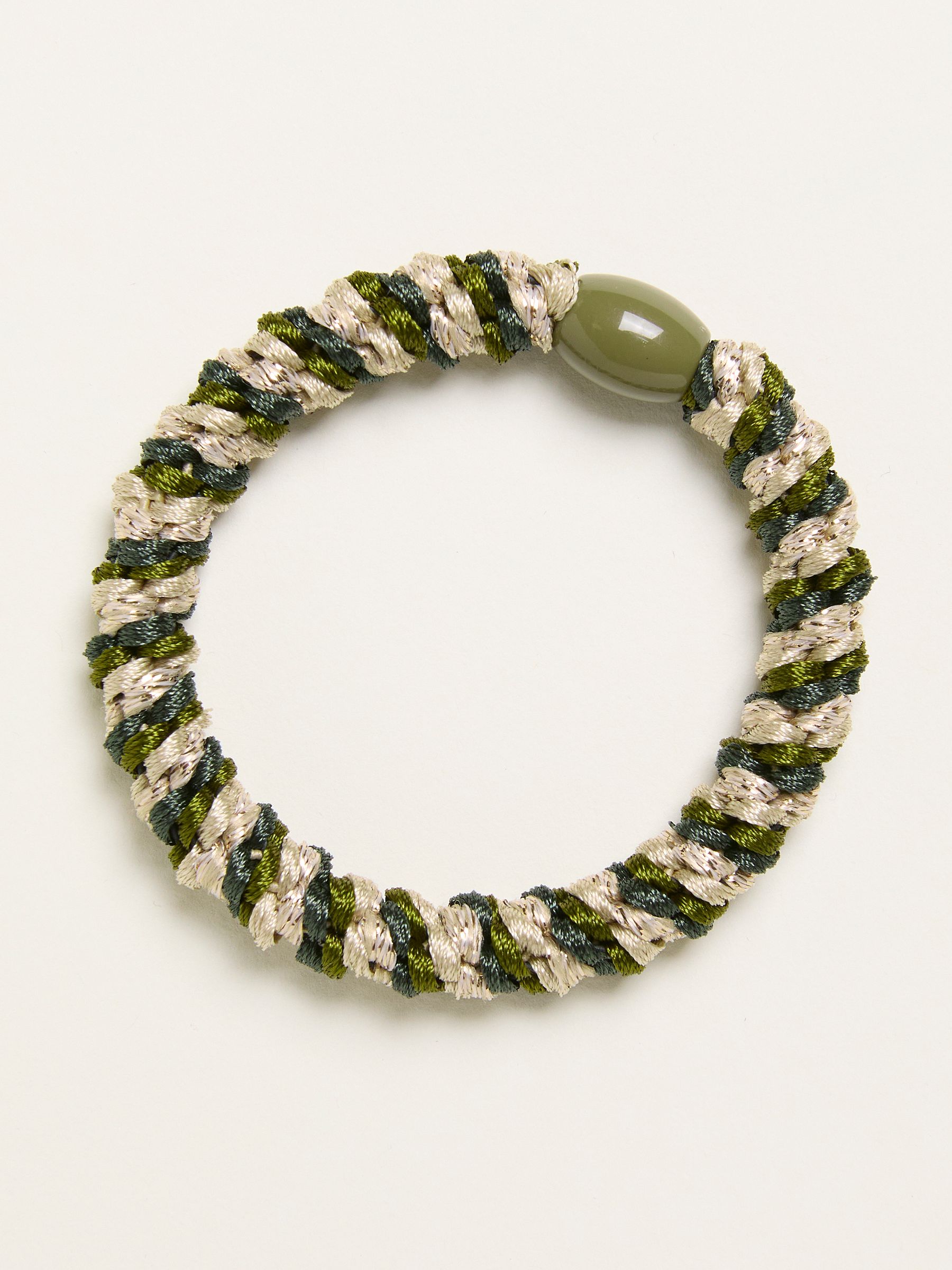 Green Twist Hair Tie - Image 1 of 2 Green Twist Hair Tie - Image 1 of 2