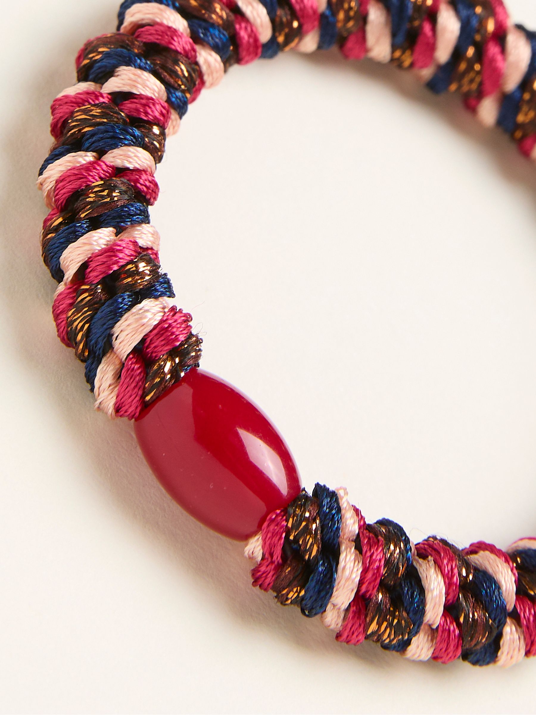 Red Twist Hair Tie - Image 2 of 2 Red Twist Hair Tie - Image 2 of 2