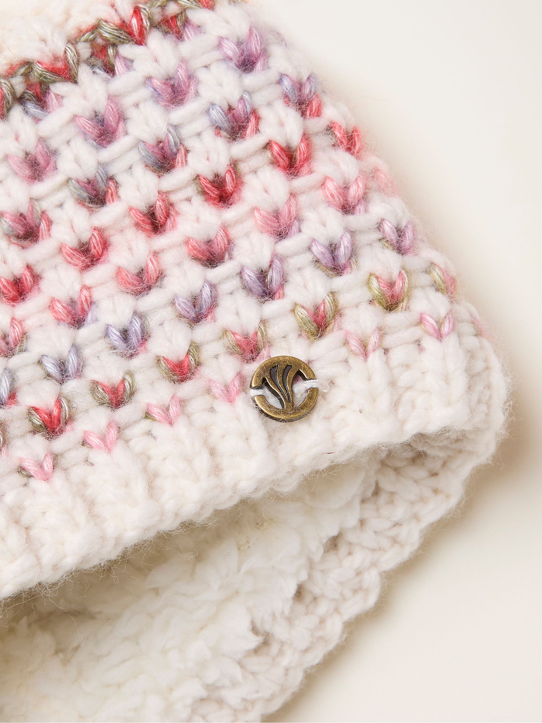 Ivory Spacedye Knitted Headband - Image 2 of 2