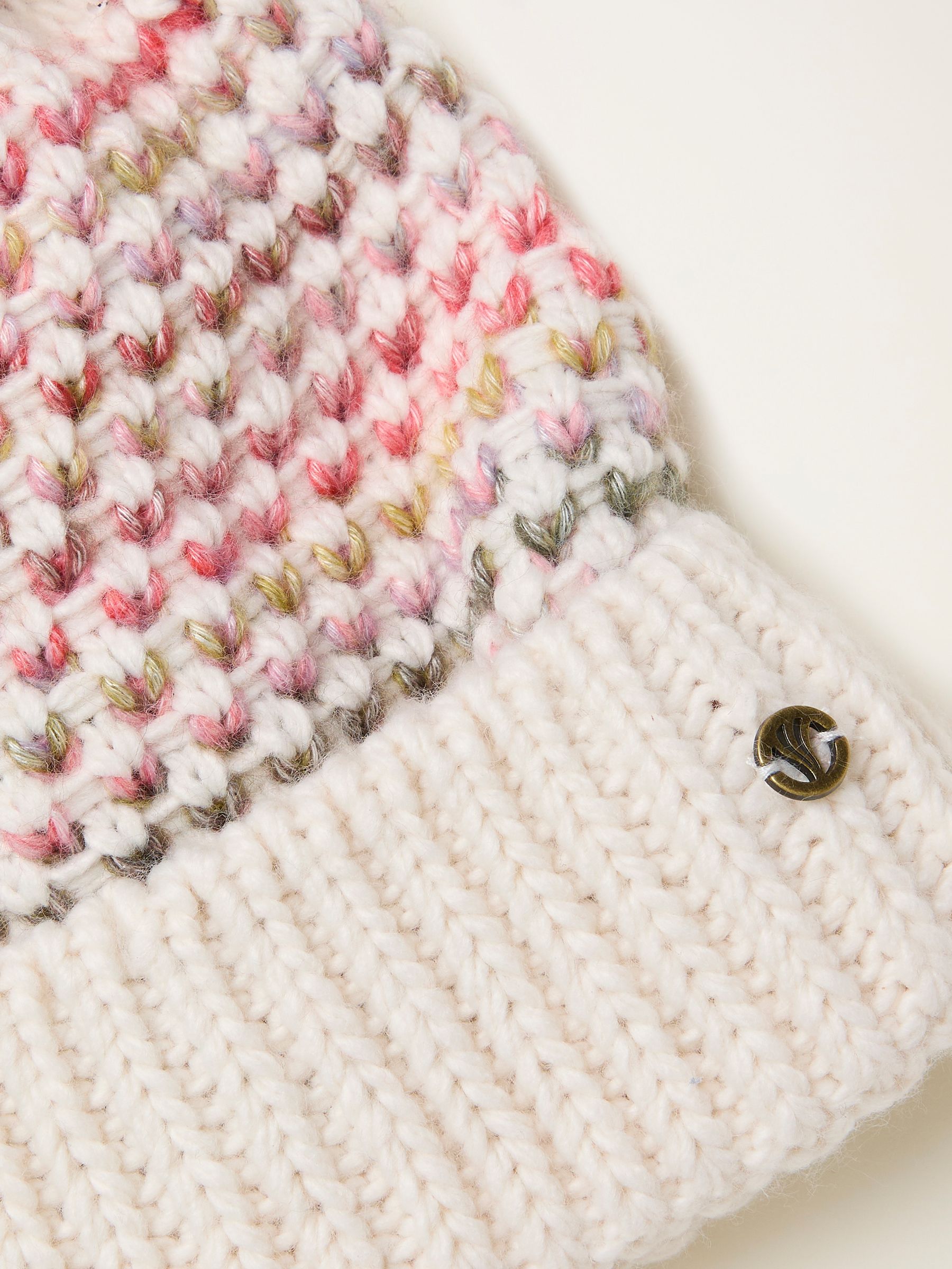Ivory Spacedye Bobble Hat - Image 2 of 2