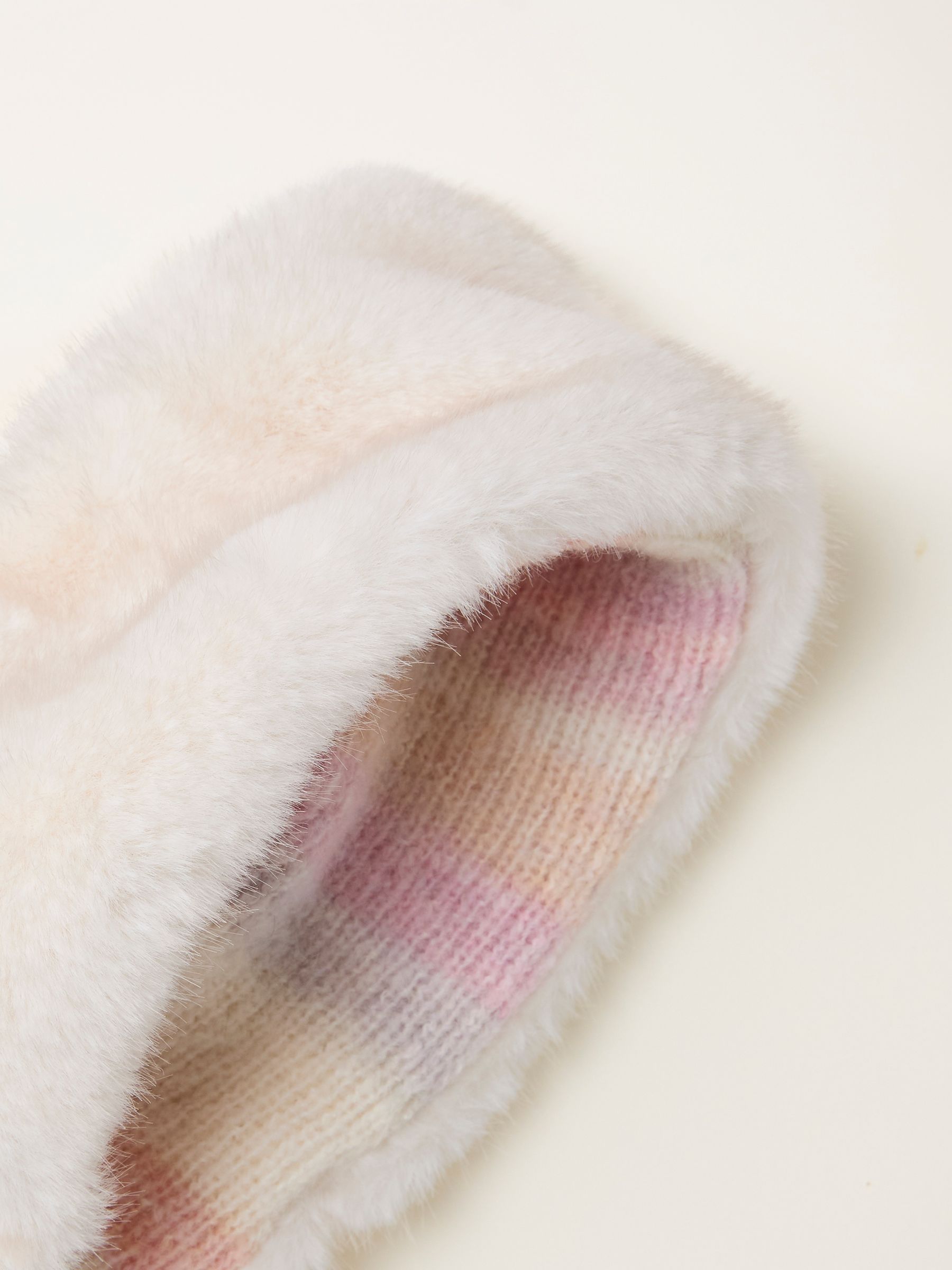 Ivory Faux Fur Headband - Image 2 of 2