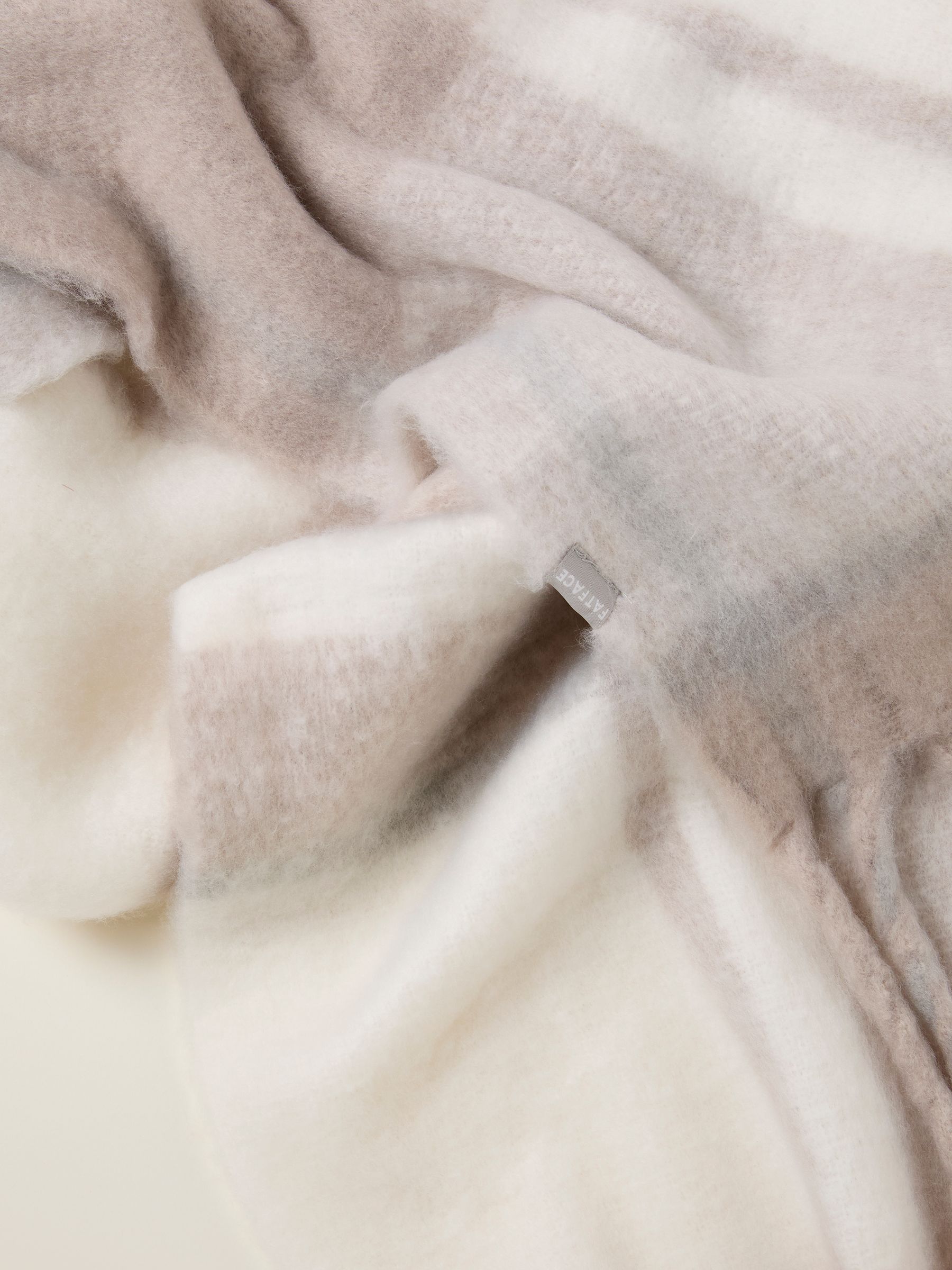 Evie Ivory Check Scarf - Image 2 of 2