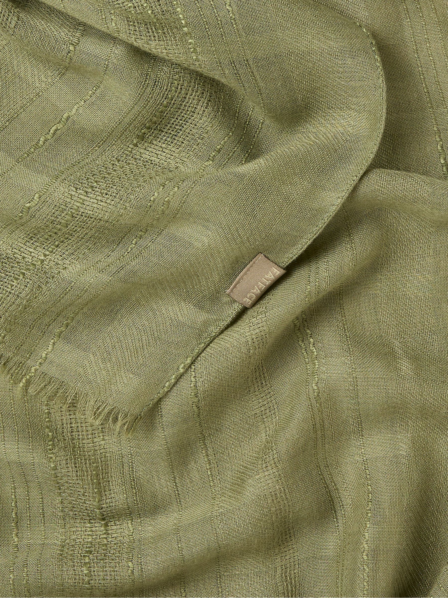 Green Textured Lightweight Scarf - Image 2 of 2