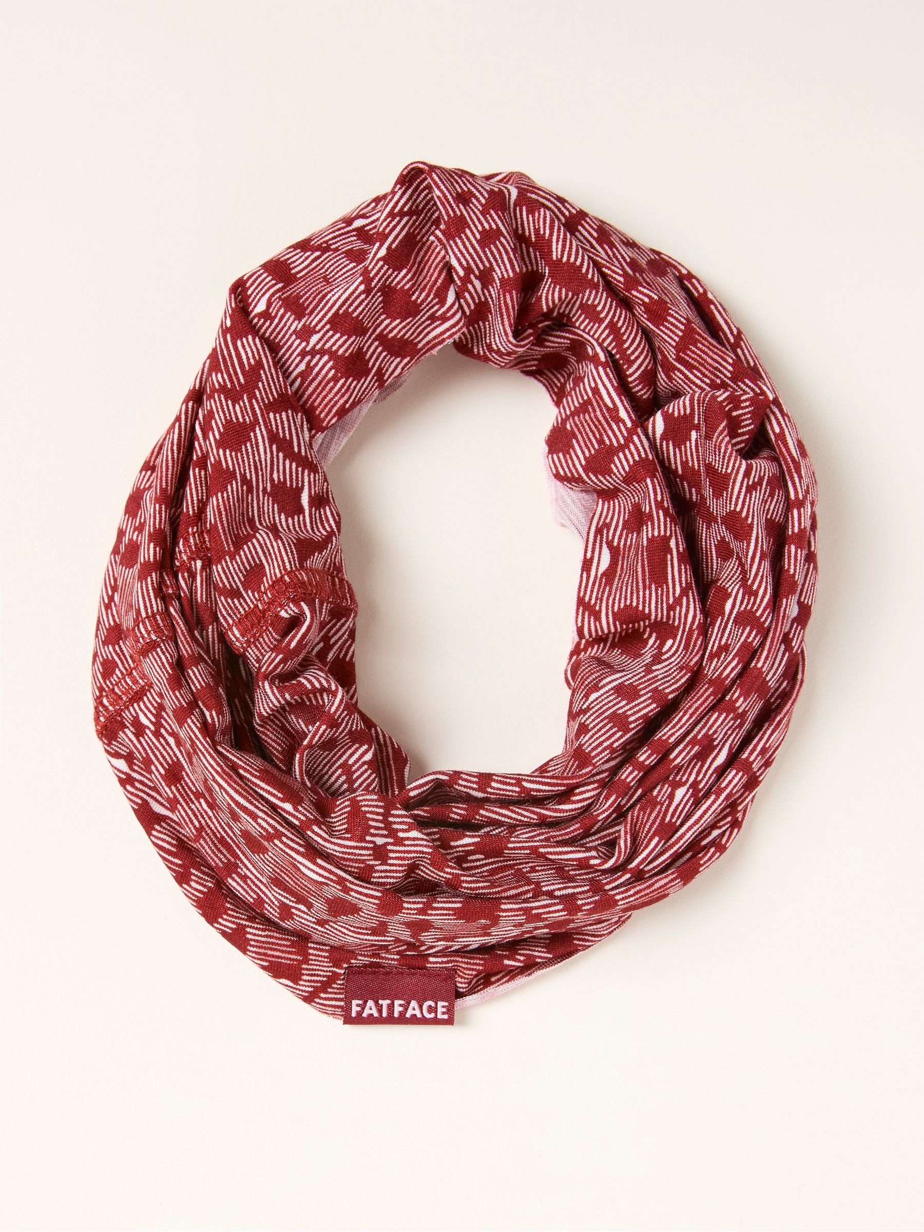 Red Ikat Print Multi Snood - Image 1 of 2