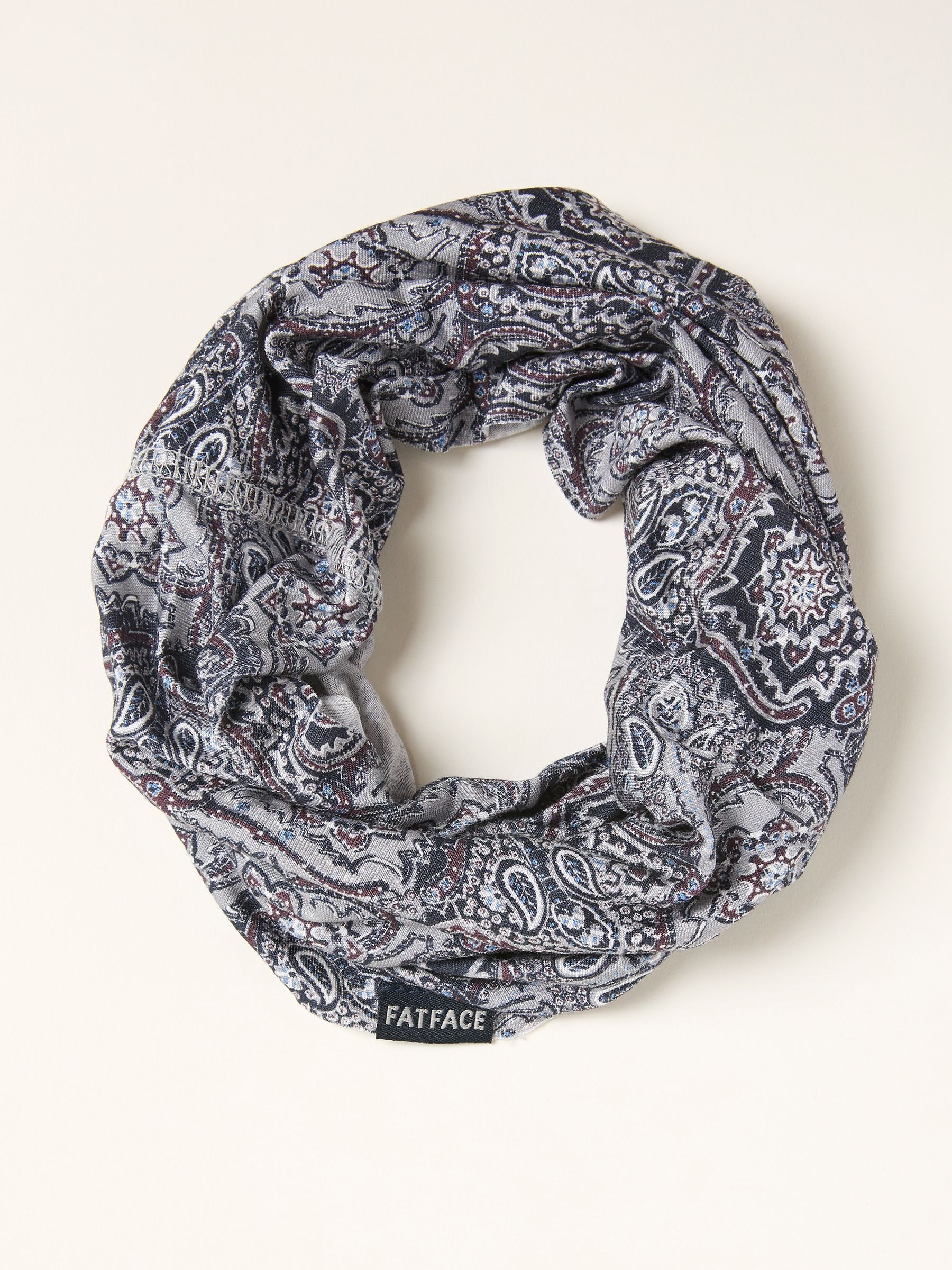 Navy Paisley Print Multi Snood - Image 1 of 2