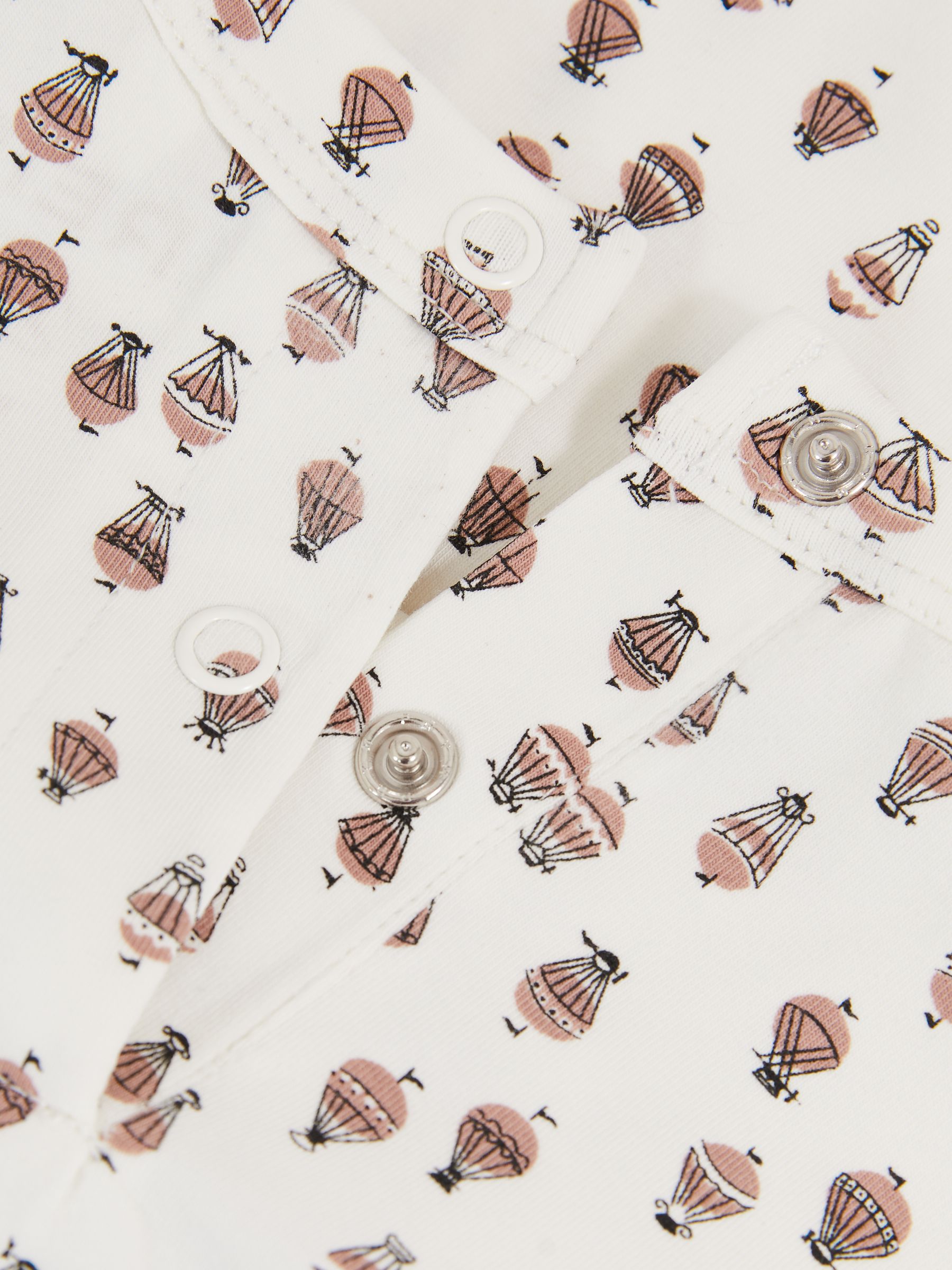 Cotton Jersey Printed Romper in Ivory Print - Image 3 of 4