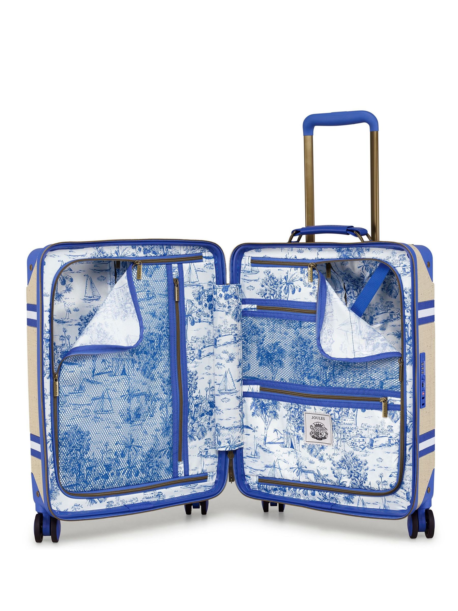 Cream Boat Club Cabin 4W Trolley Bag - Image 3 of 6