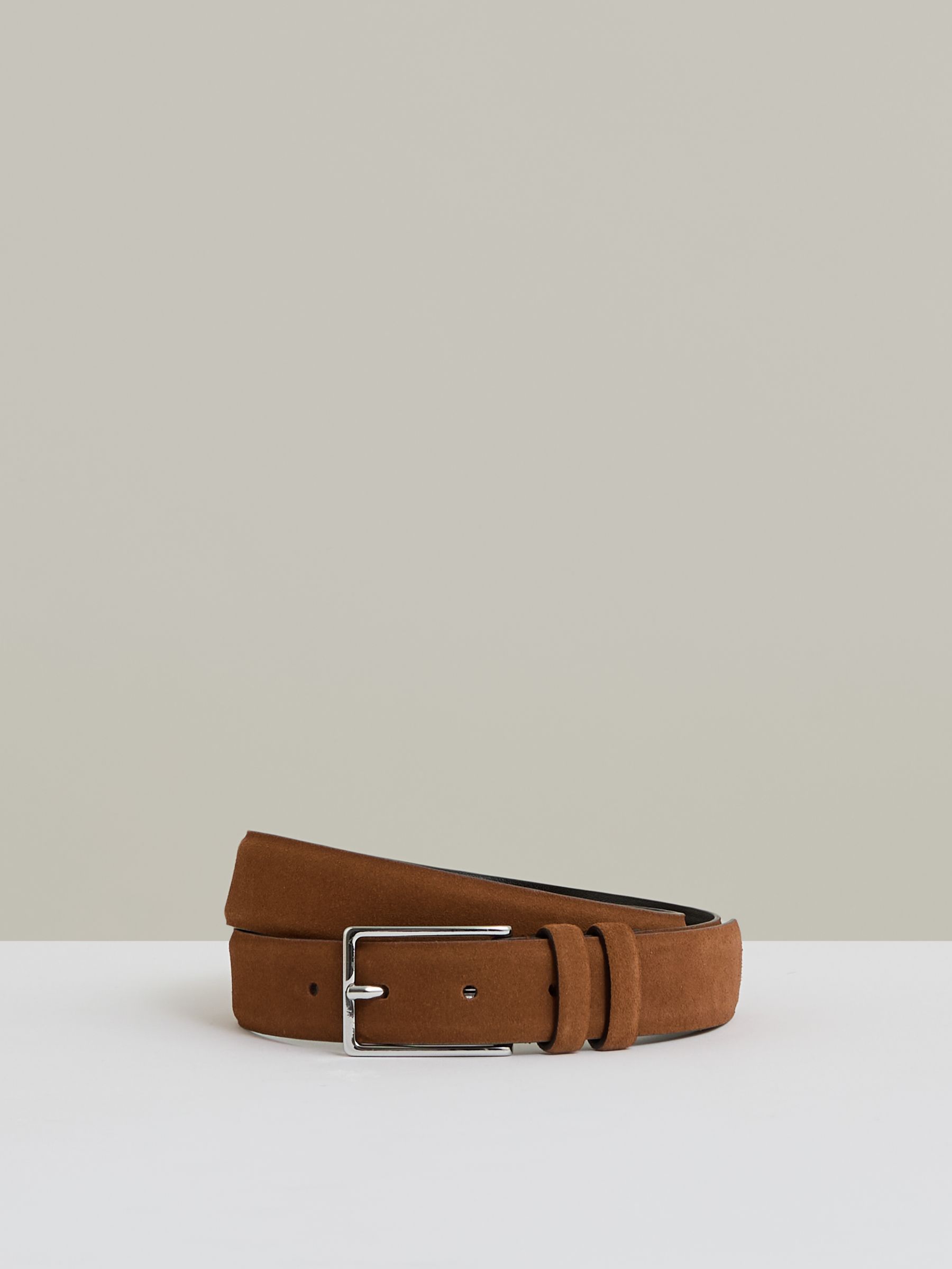 Suede Belt in Light Tan - Image 1 of 4