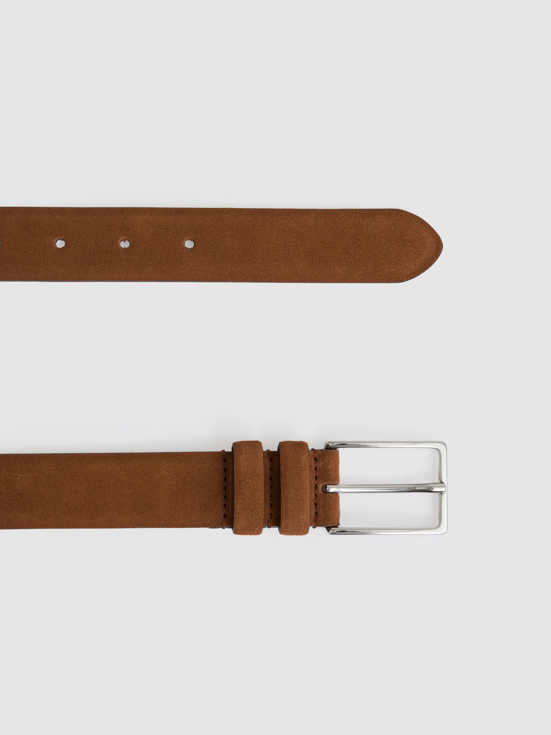 Suede Belt in Light Tan - Image 3 of 4