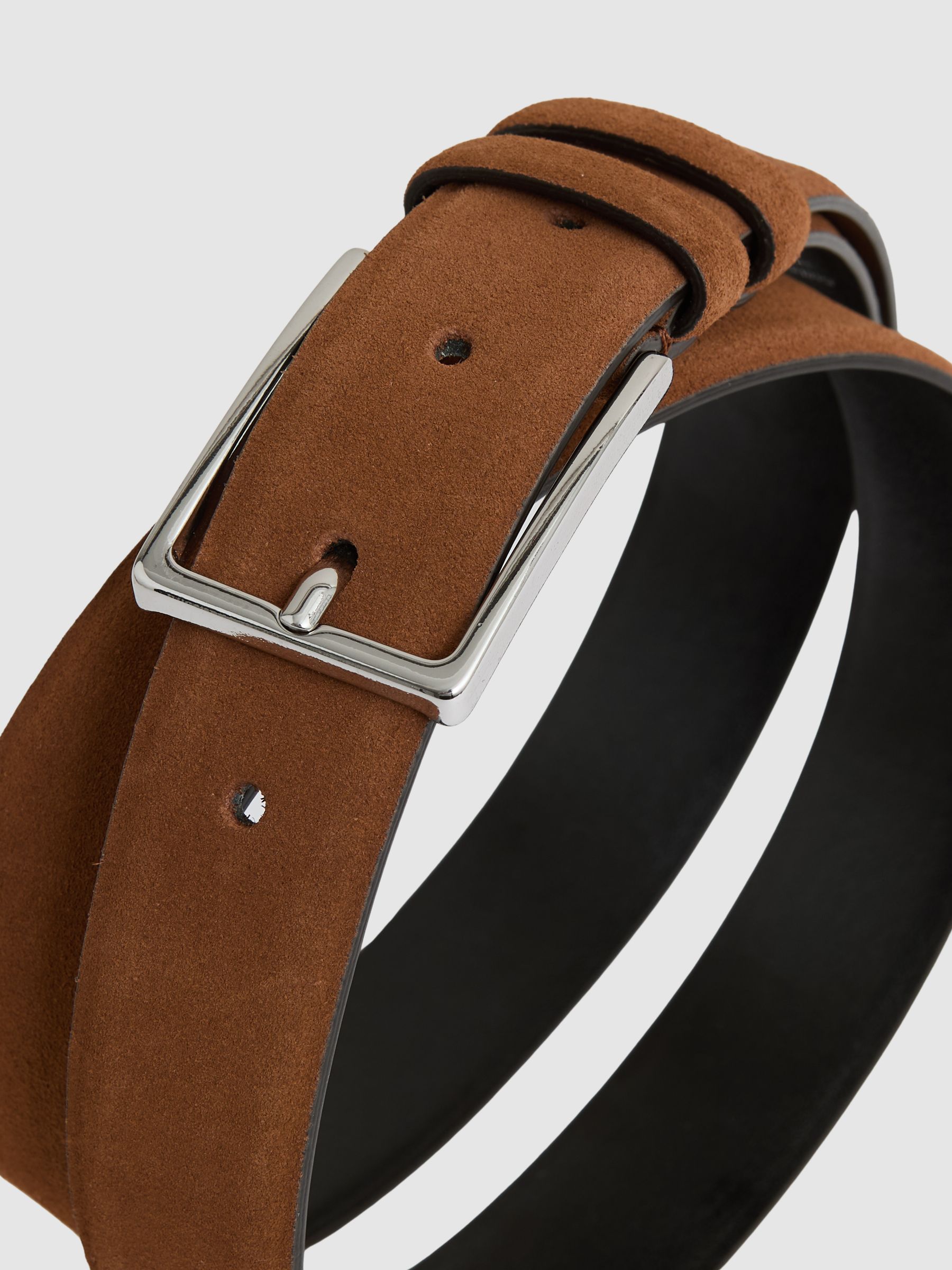Suede Belt in Light Tan - Image 4 of 4