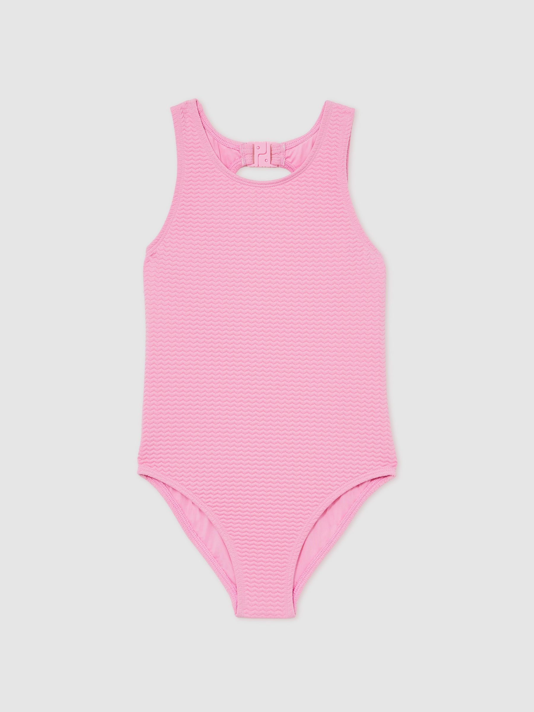 4-9 yrs Textured Swimsuit in Pink - Image 2 of 5