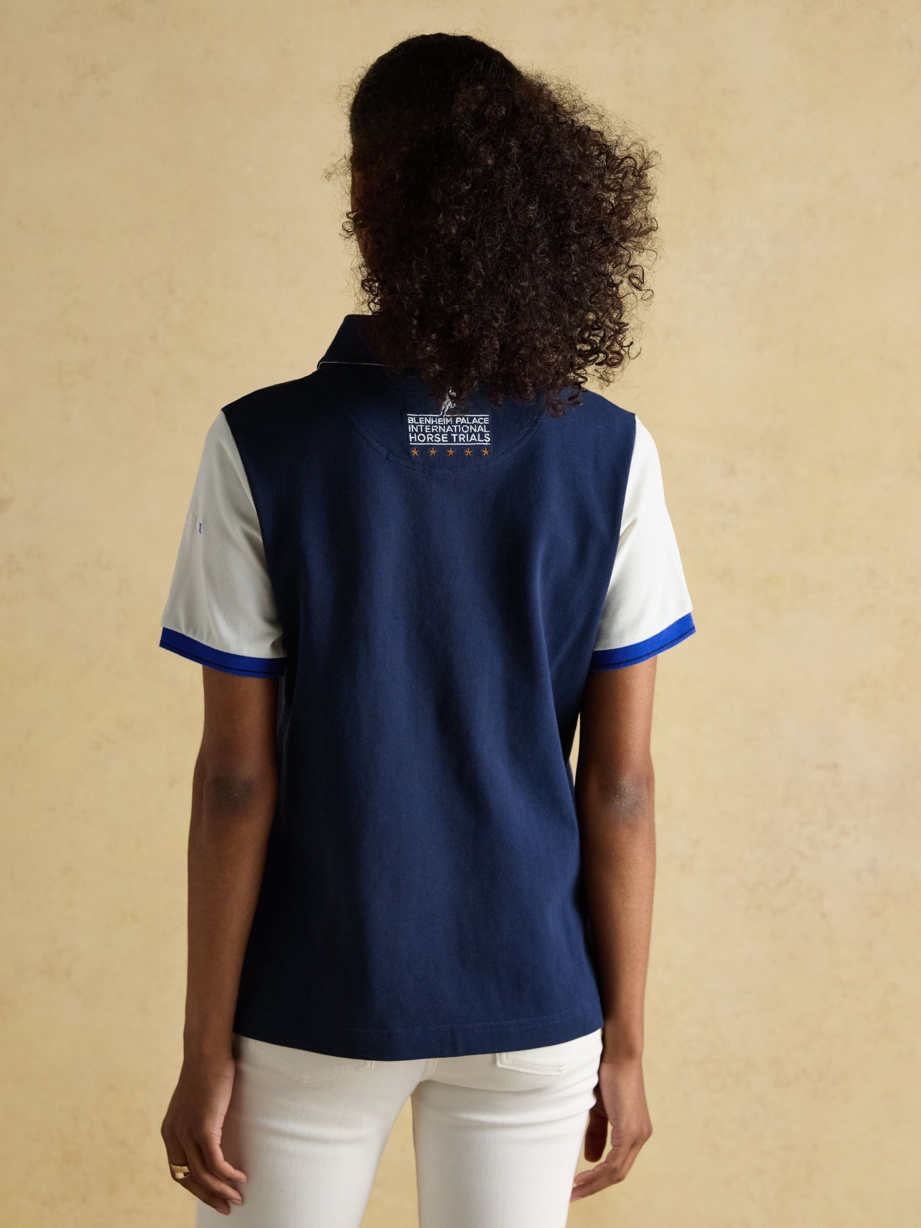 Official Blenheim Navy European Championship Pique Polo Shirt - Image 2 of 9 Official Blenheim Navy European Championship Pique Polo Shirt - Image 2 of 9