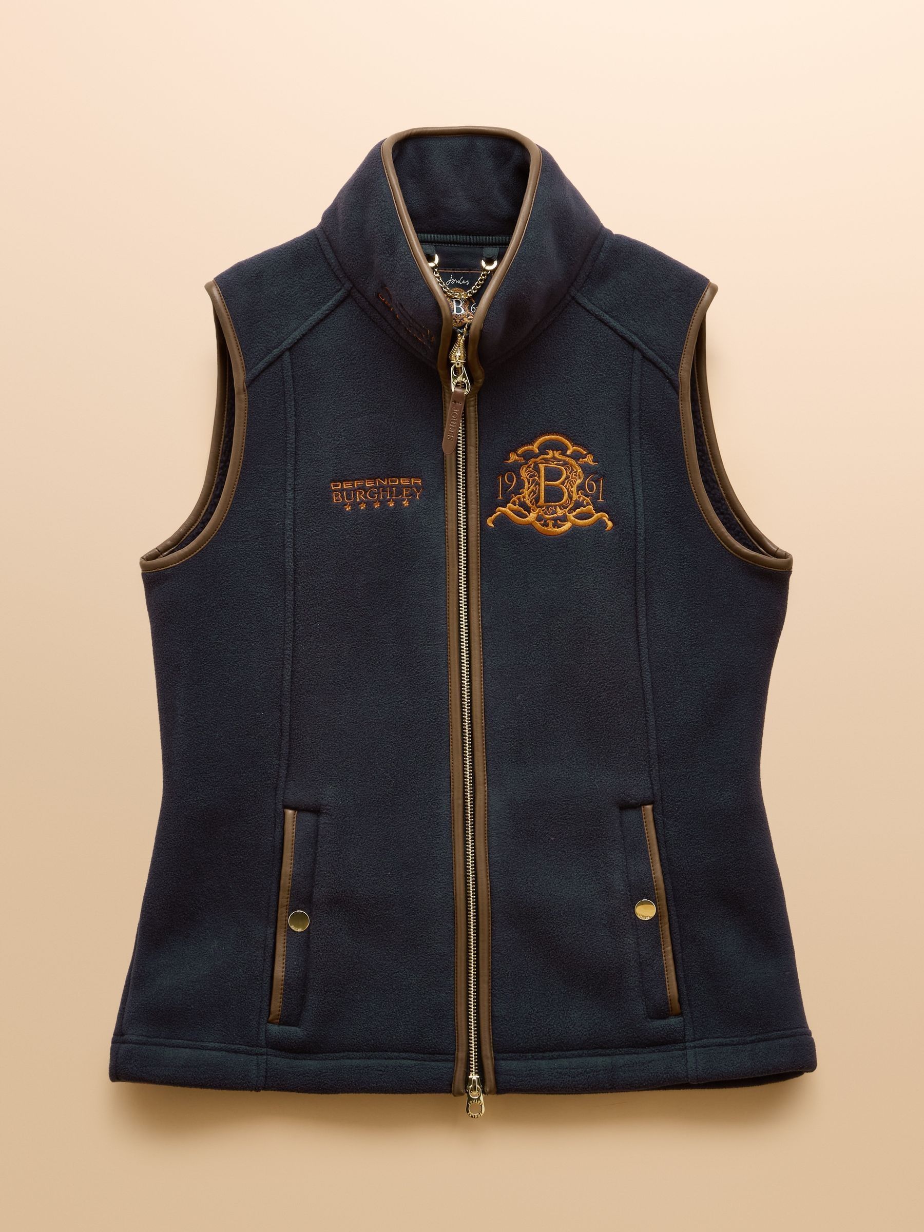 Official Burghley Navy Fleece Gilet - Image 11 of 11