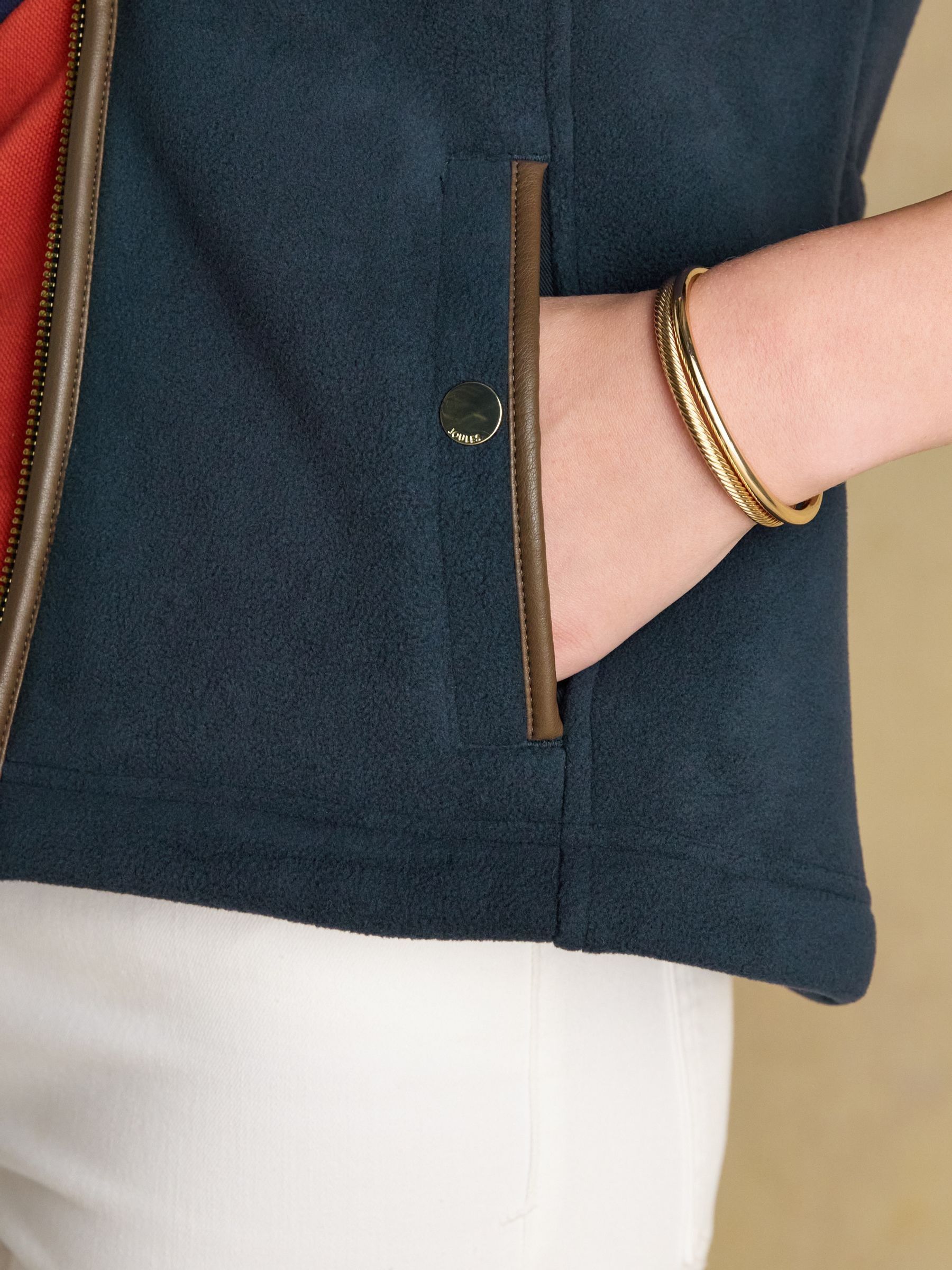 Official Burghley Navy Fleece Gilet - Image 6 of 11