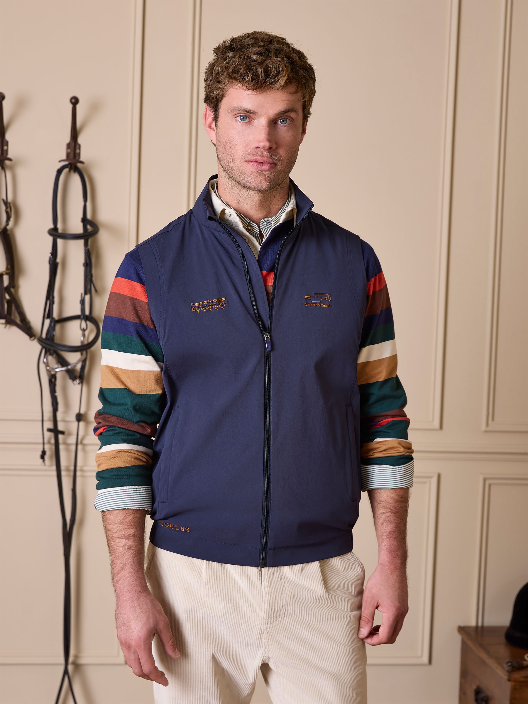 Official Burghley Navy Gilet - Image 1 of 14 Official Burghley Navy Gilet - Image 1 of 14