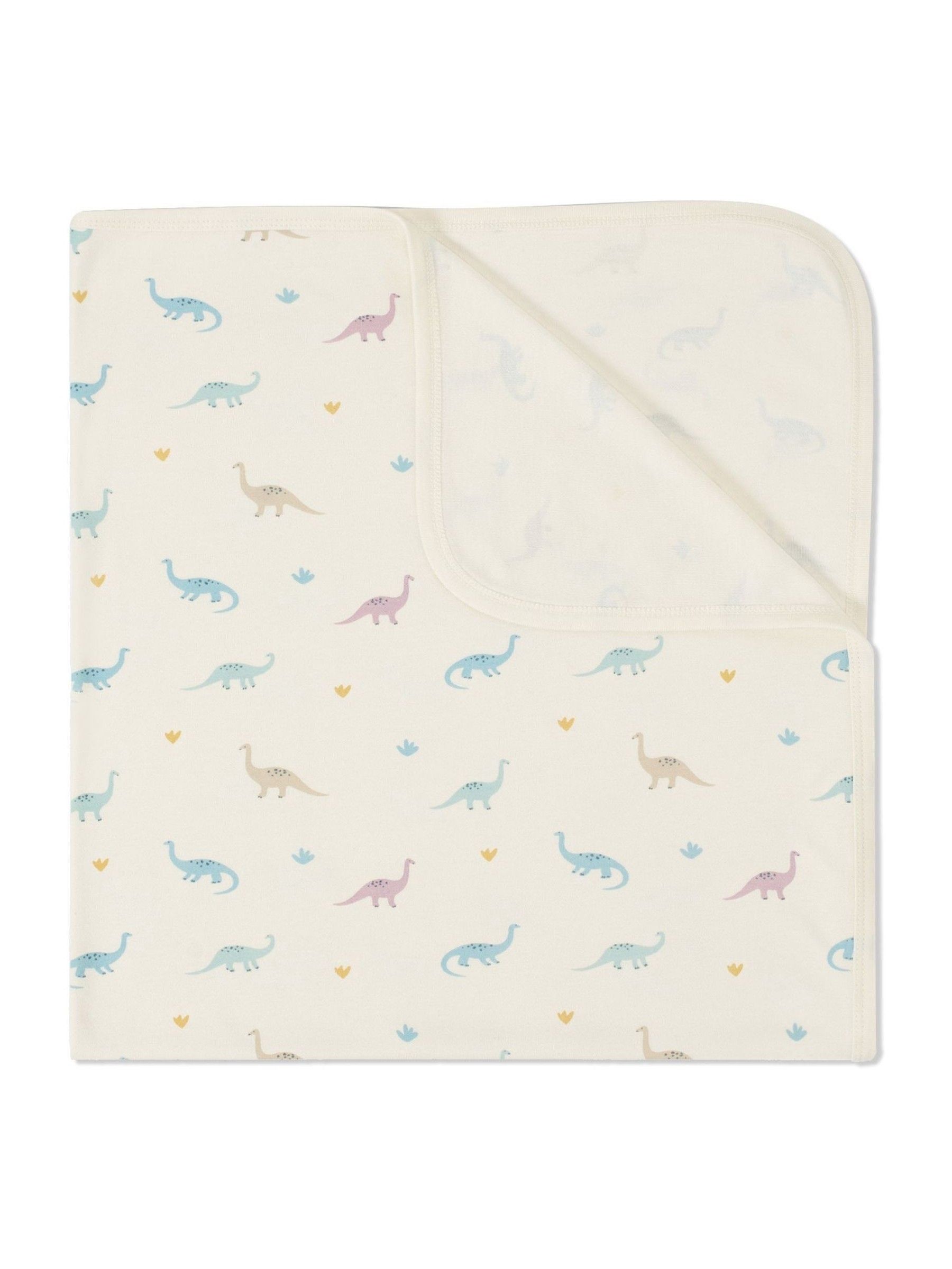 MORI Dinosaur Print Signature Print Baby Blanket - Image 2 of 3