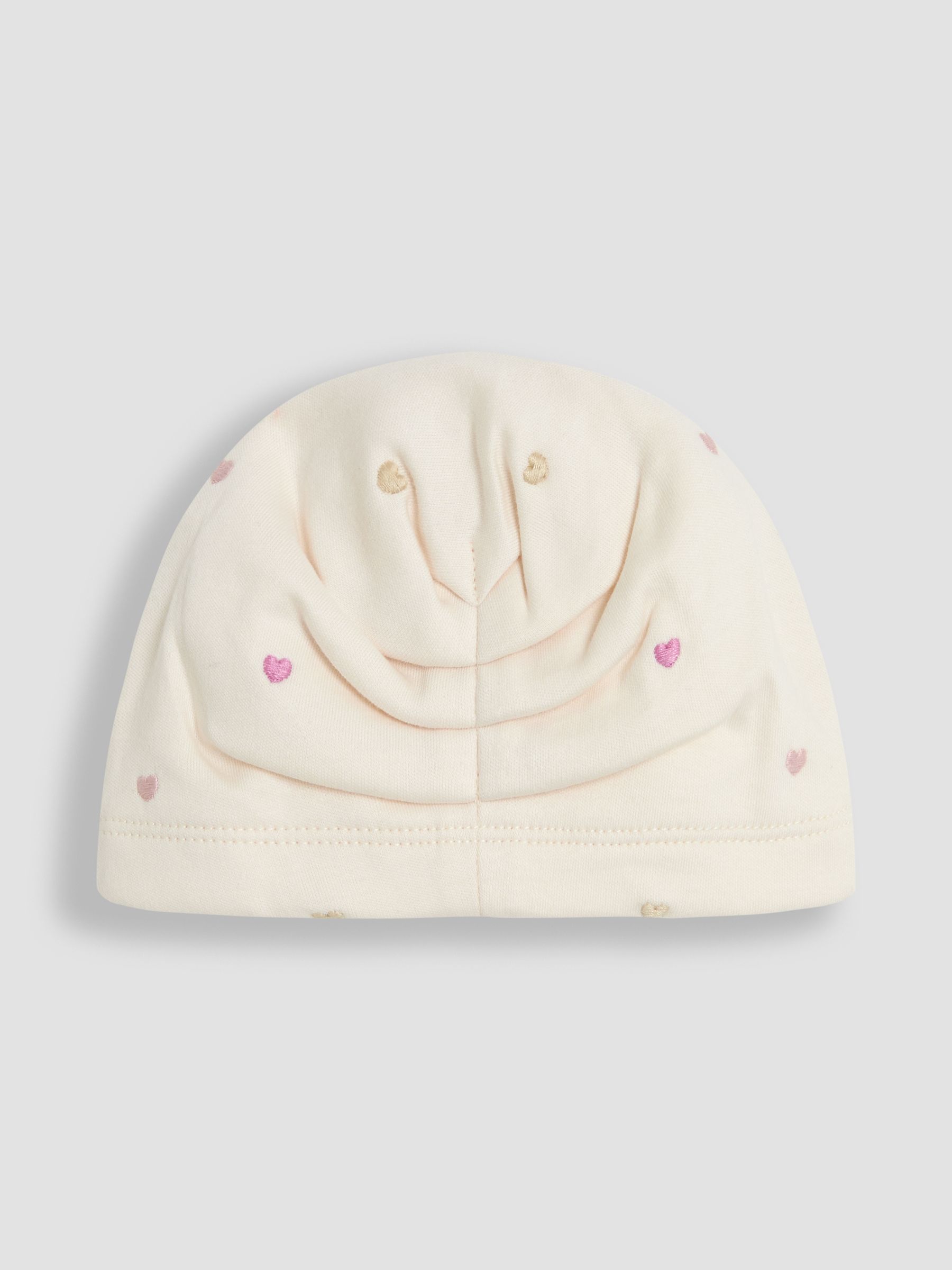 Cream Heart Turban 100% Cotton Hat - Image 2 of 3
