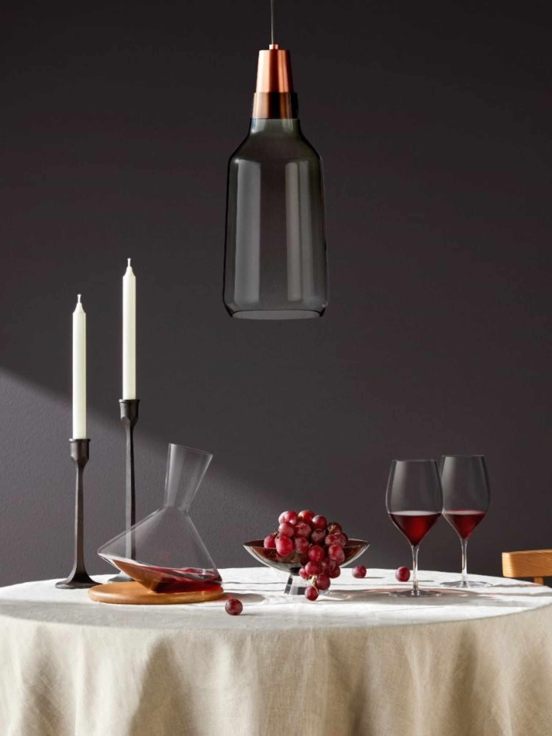 Nude Set of 2 Clear Balance Wine Glasses - Image 3 of 3