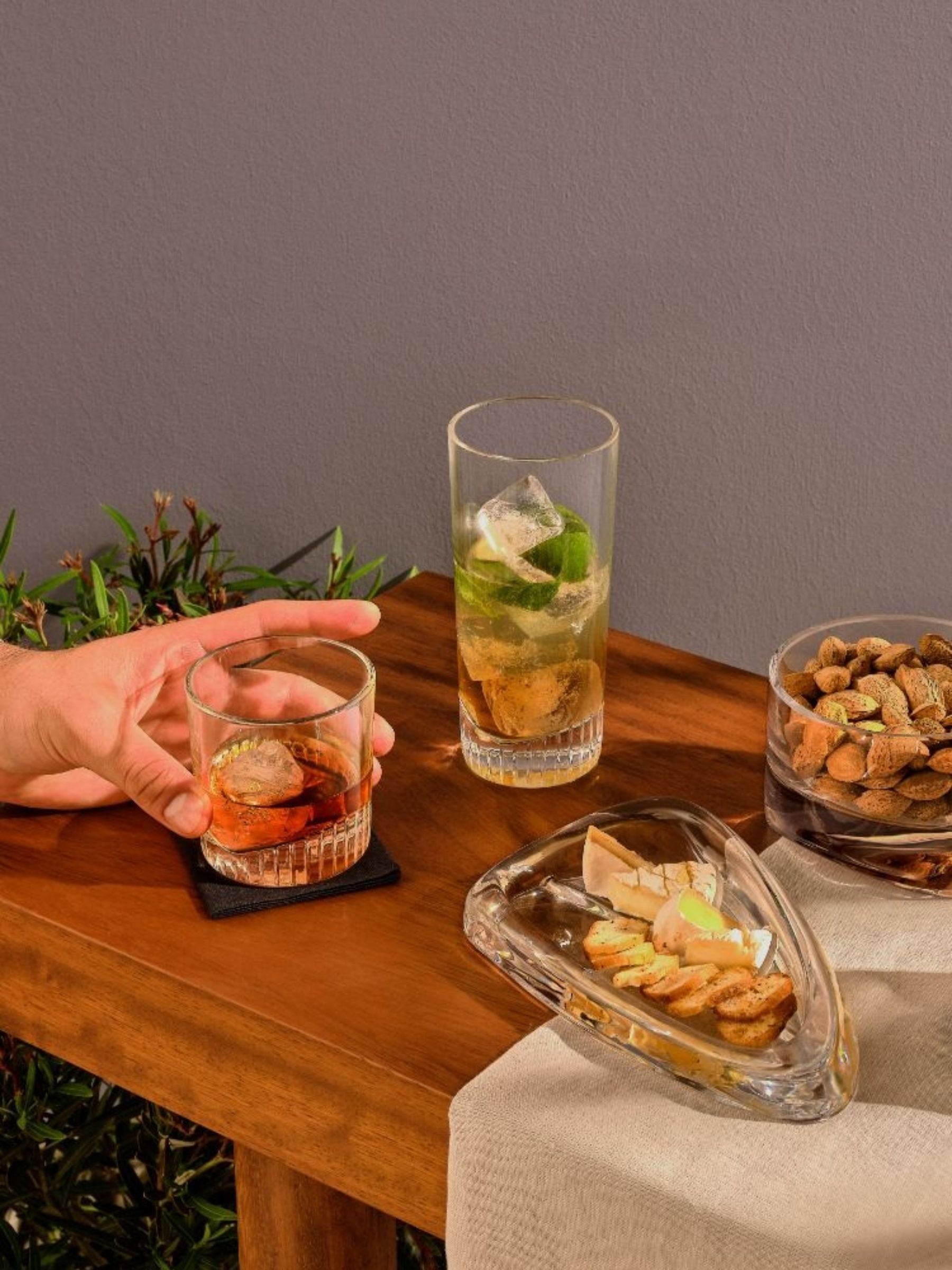 Nude Set of 4 Clear Caldera Whisky Glasses 325cc - Image 4 of 7