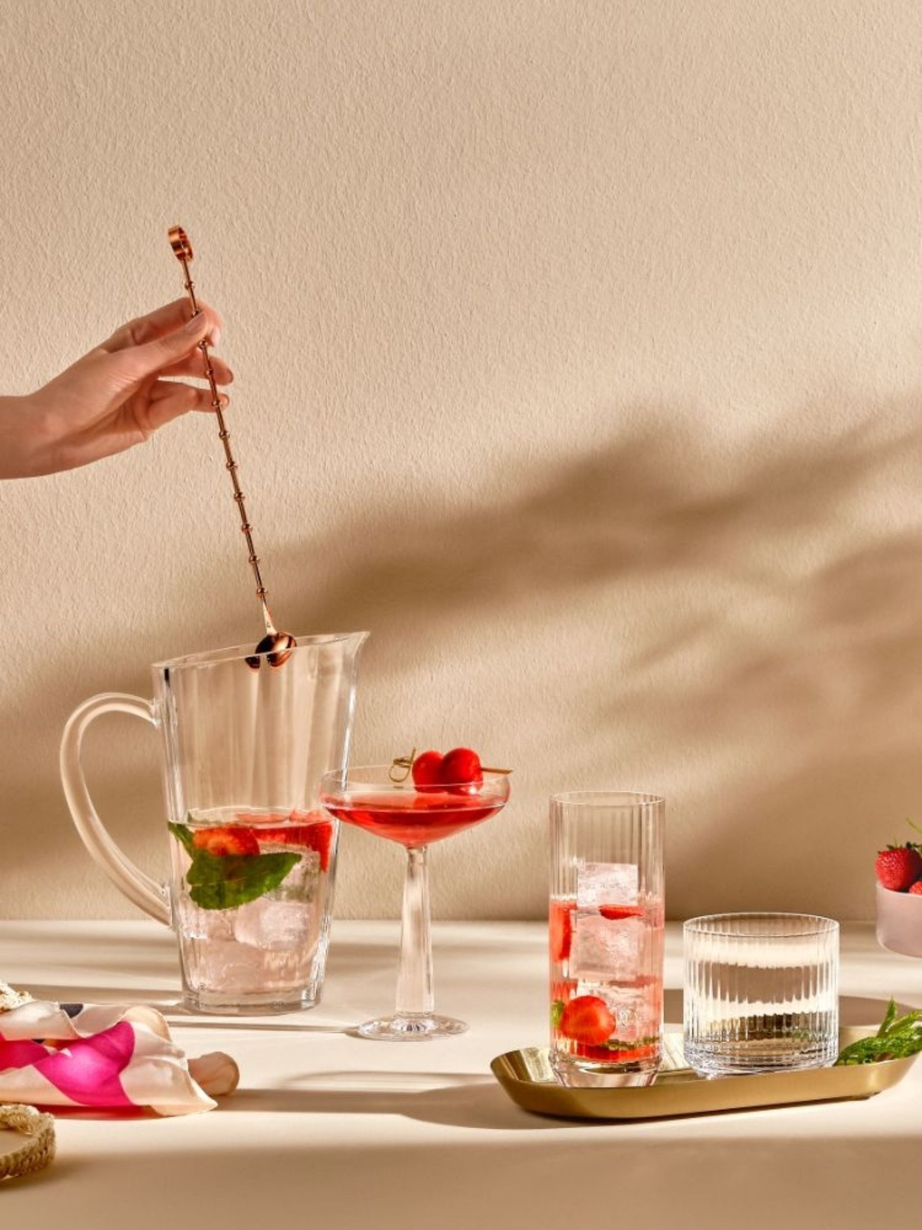 Nude Set of 2 Clear Big Top Coupe Glasses - Image 1 of 11