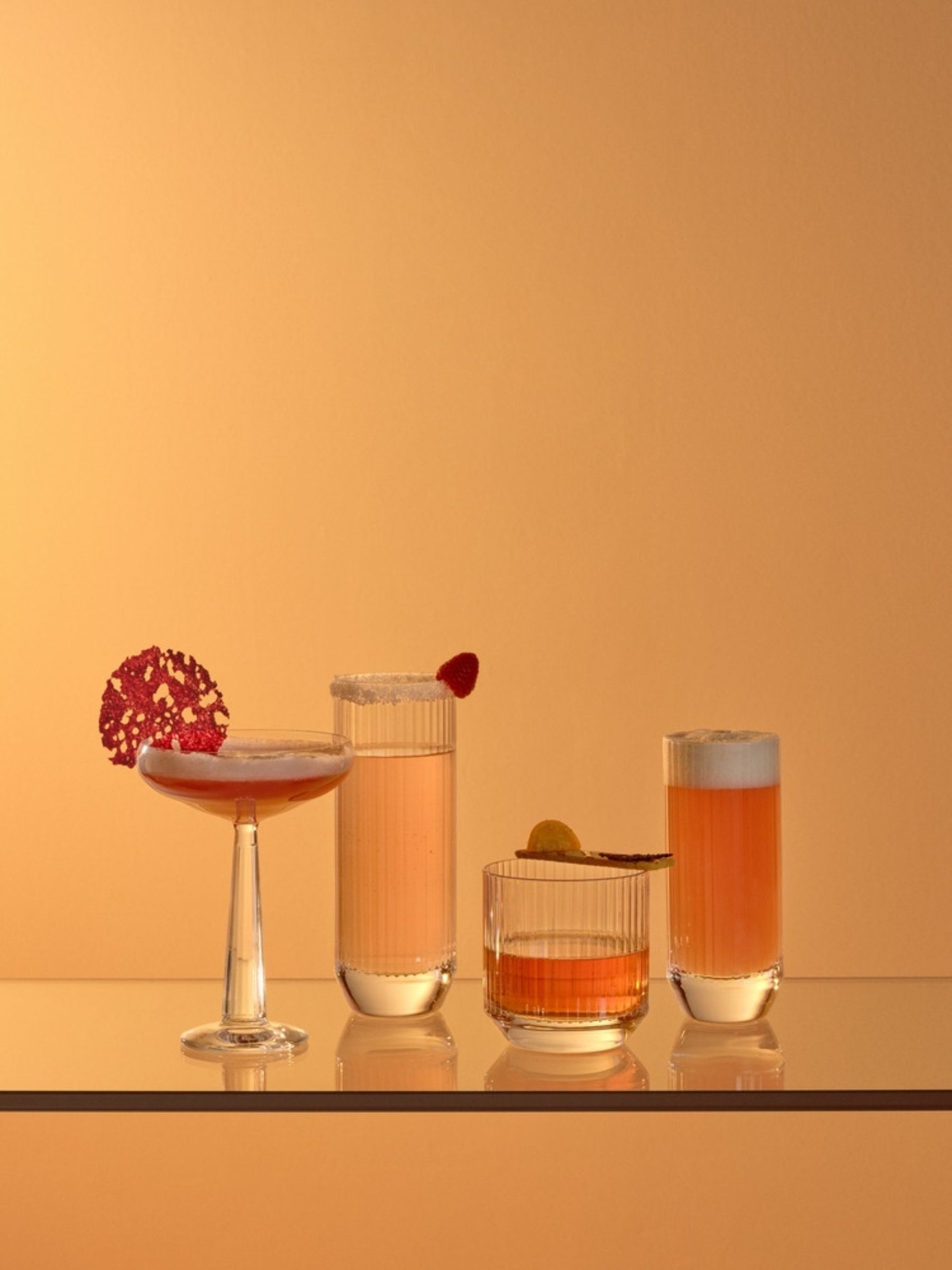 Nude Set of 2 Clear Big Top Coupe Glasses - Image 11 of 11 Nude Set of 2 Clear Big Top Coupe Glasses - Image 11 of 11