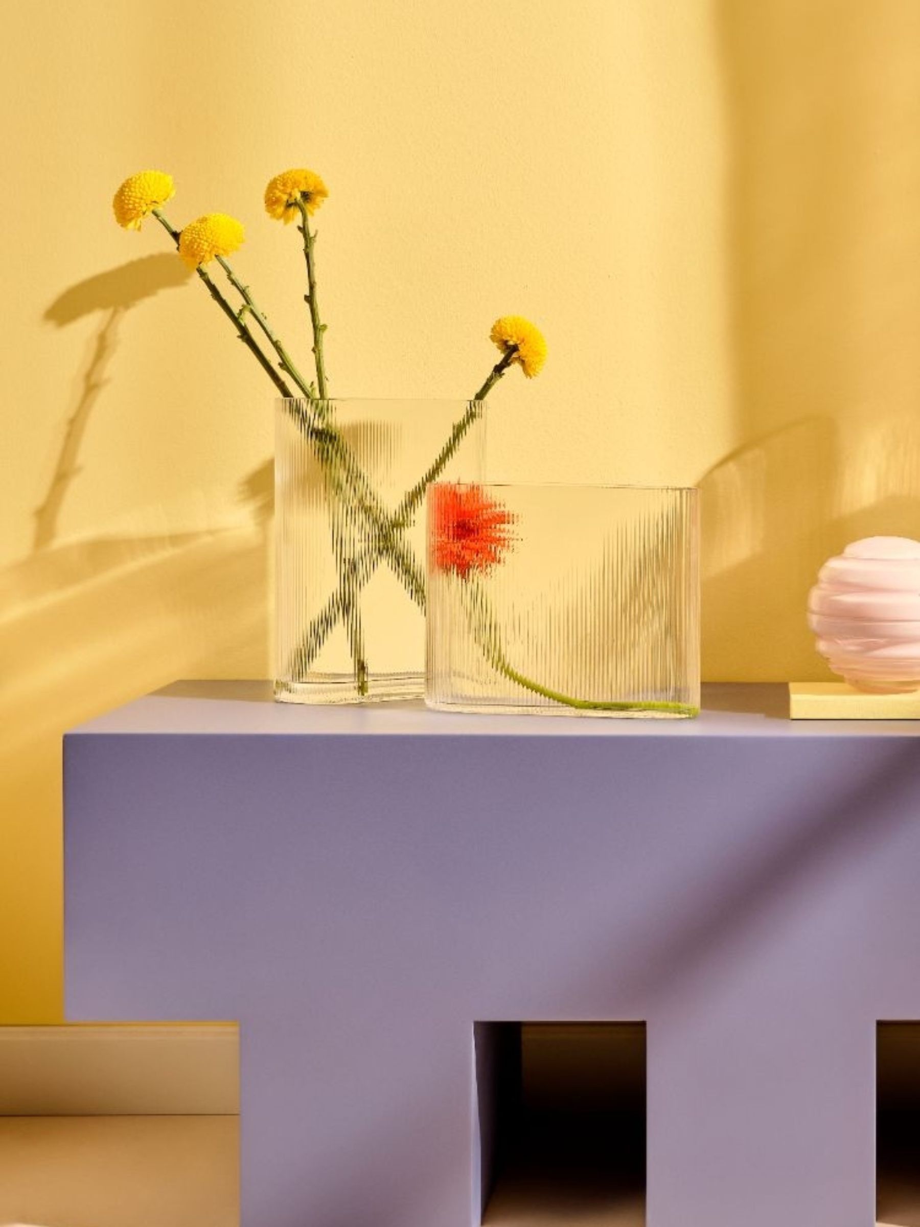 Nude Clear Mist Tall Vase - Image 2 of 4