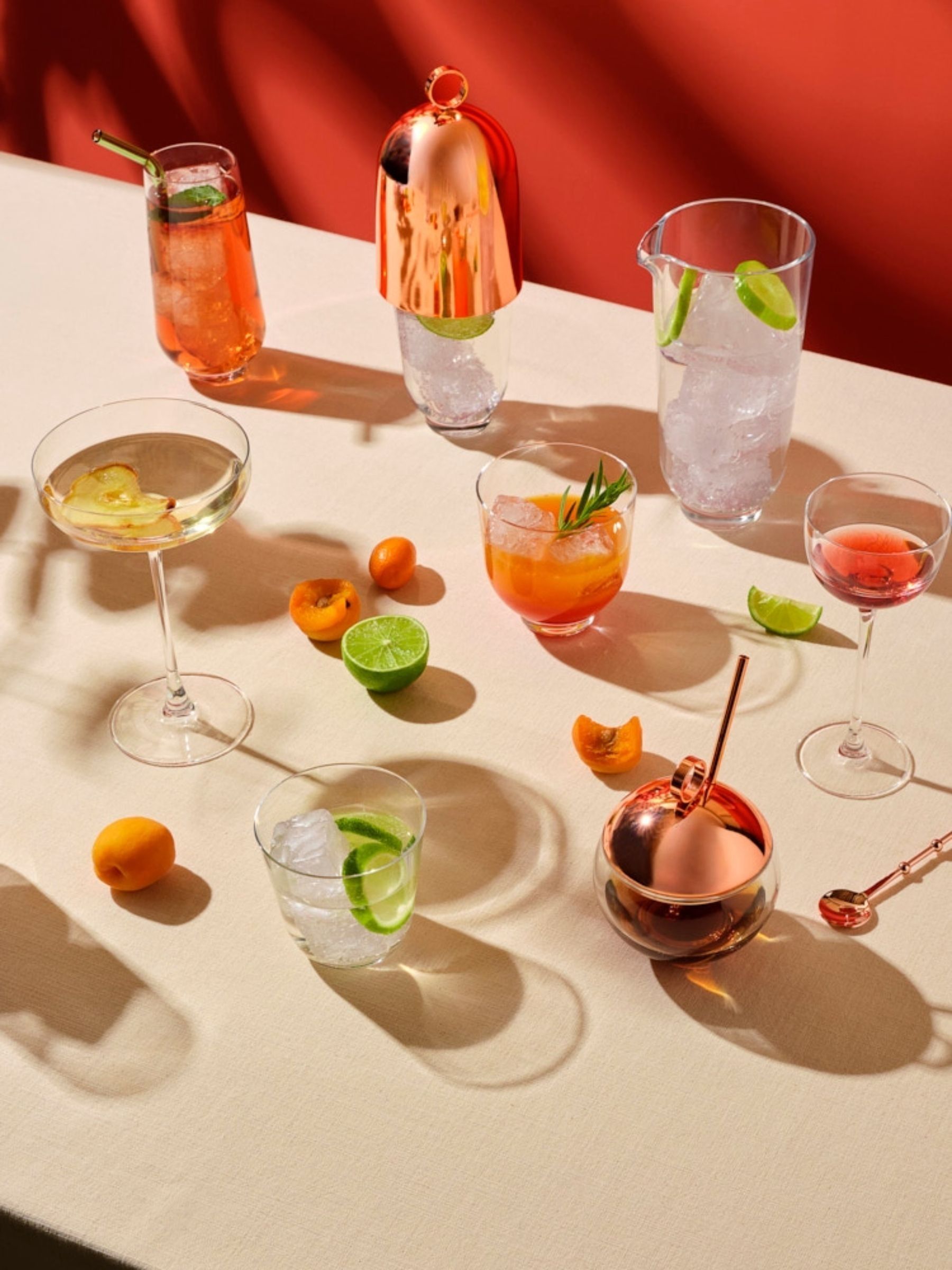 Set of 4 Clear Hepburn Long Drink Glasses - Image 2 of 2