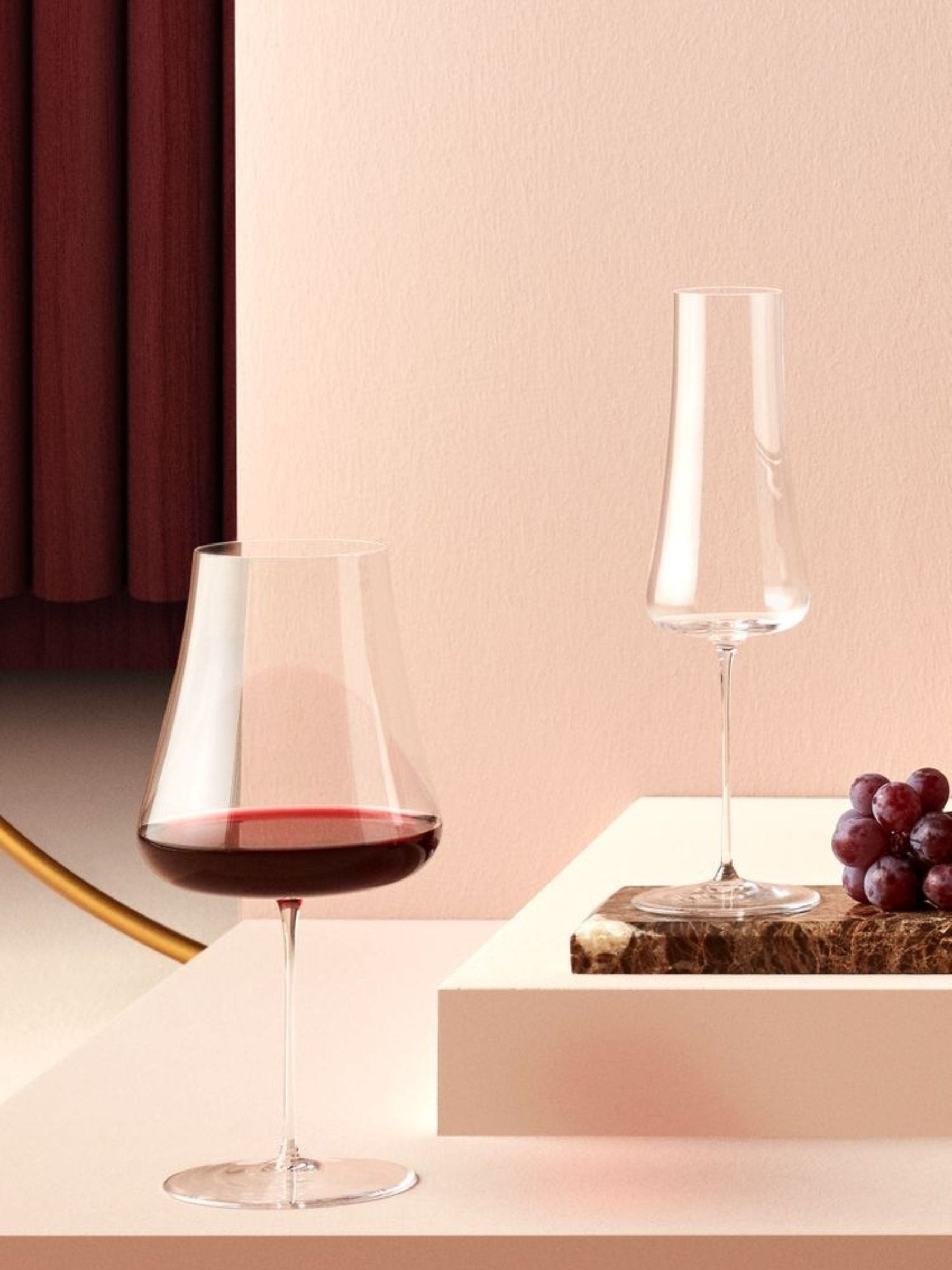 Nude Clear Stem Zero Volcano Champagne Glass - Image 3 of 5