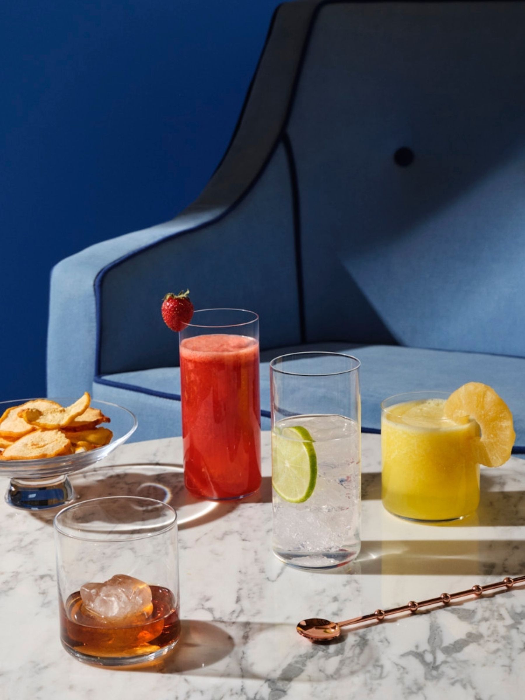 Nude Set of 4 Clear Finesse Single Old Fashioned Whisky Glasses - Image 3 of 3