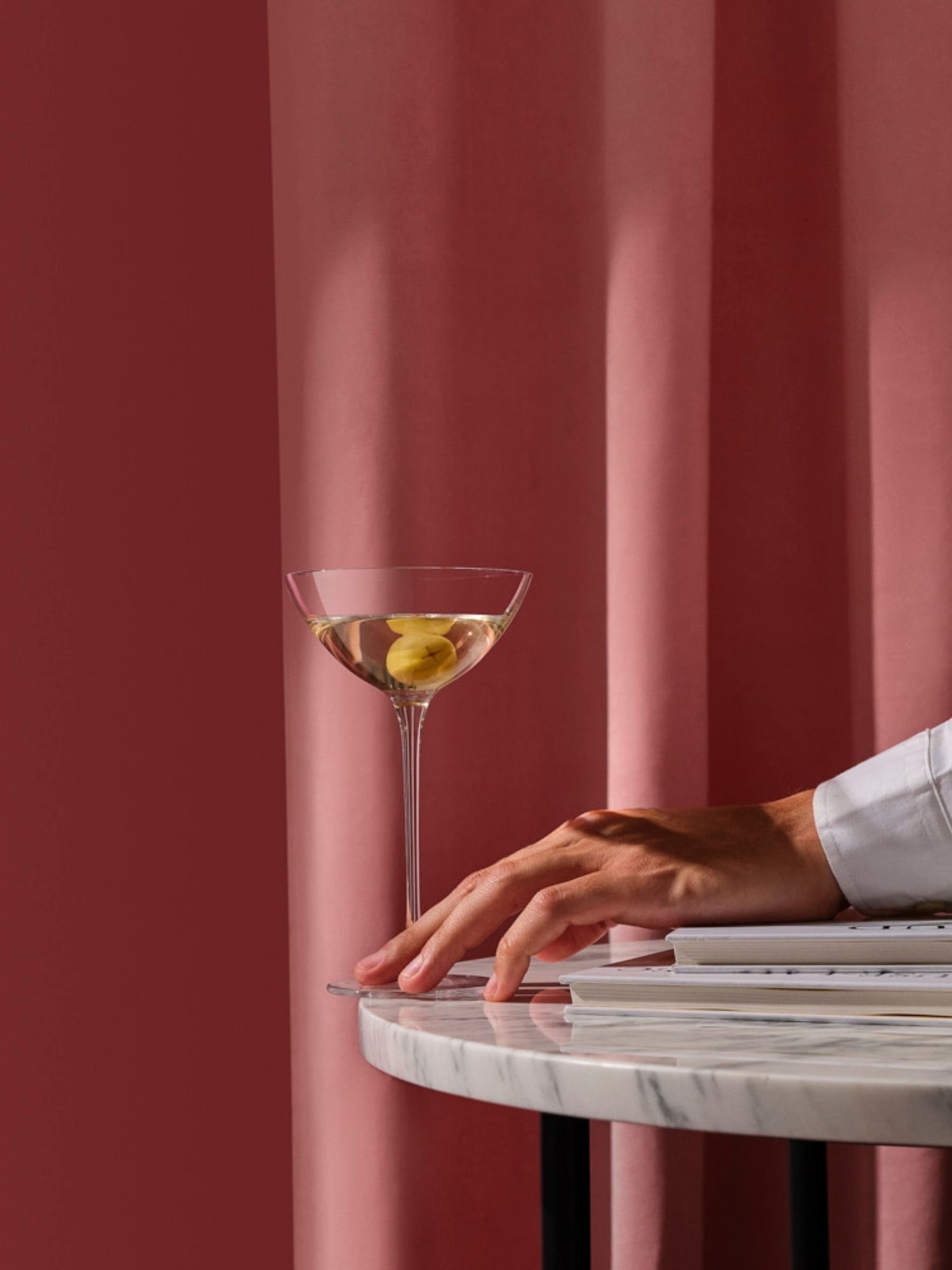 Nude Set of 2 Clear Savage Coupetini Glasses - Image 5 of 7