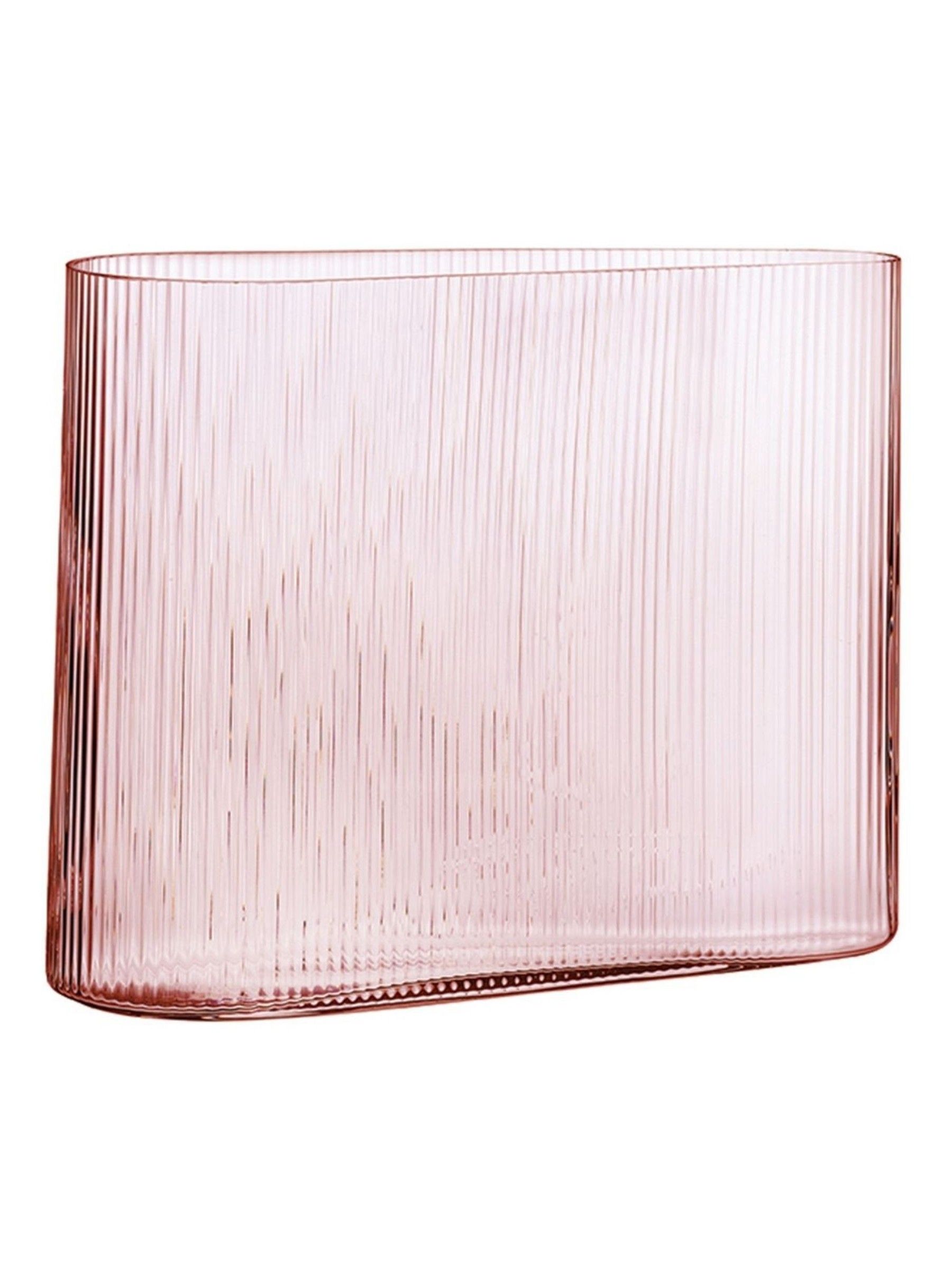 Nude Dusty Rose Mist Wide Vase - Image 4 of 6