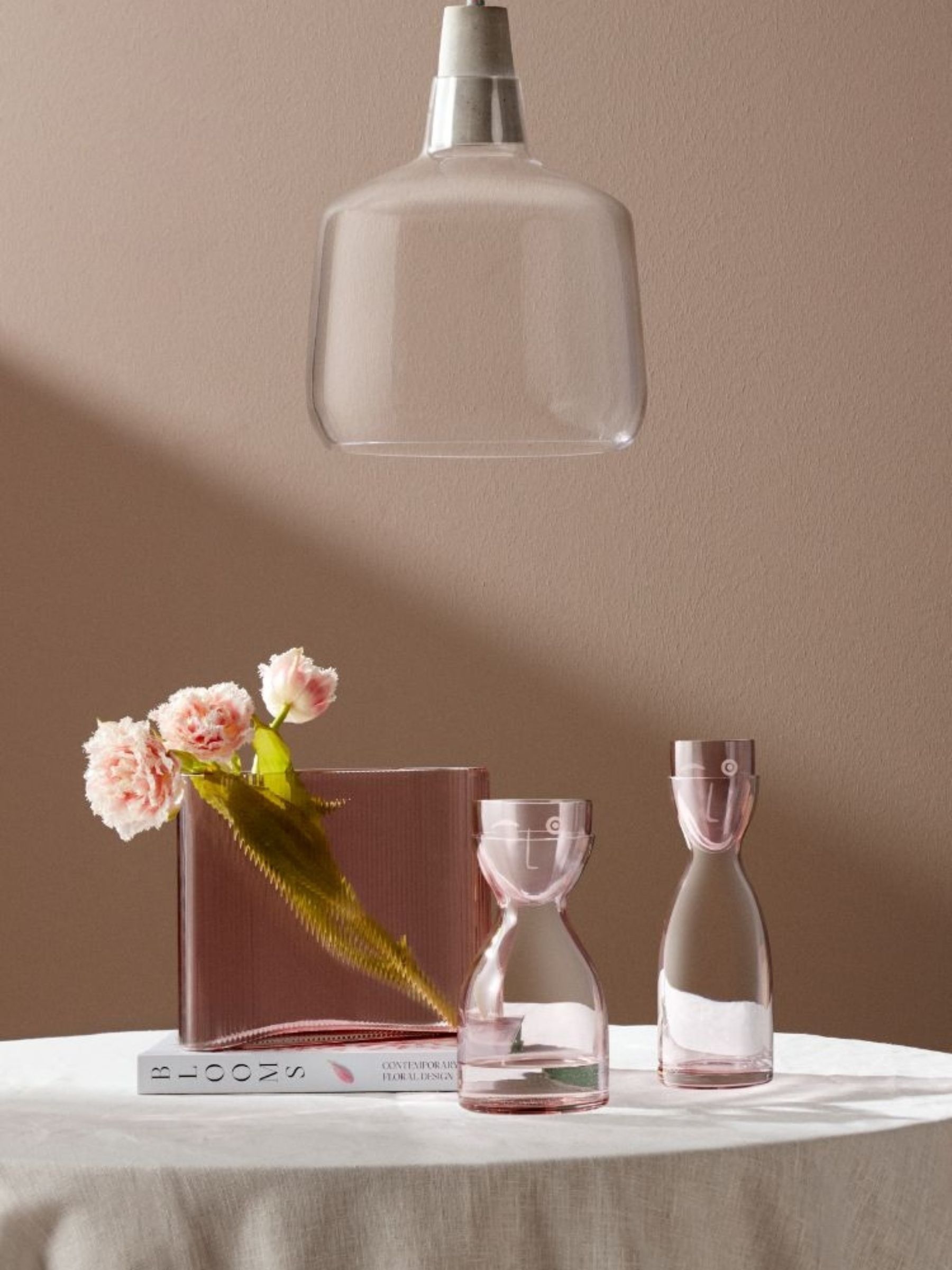 Nude Dusty Rose Mist Wide Vase - Image 5 of 6