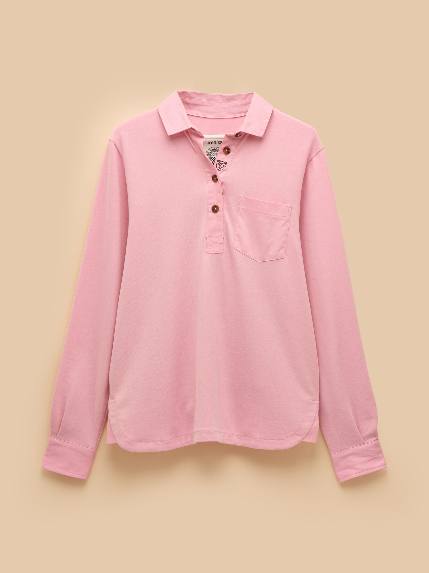 Delaney Pink Long Sleeve Jersey Deckshirt - Image 11 of 11