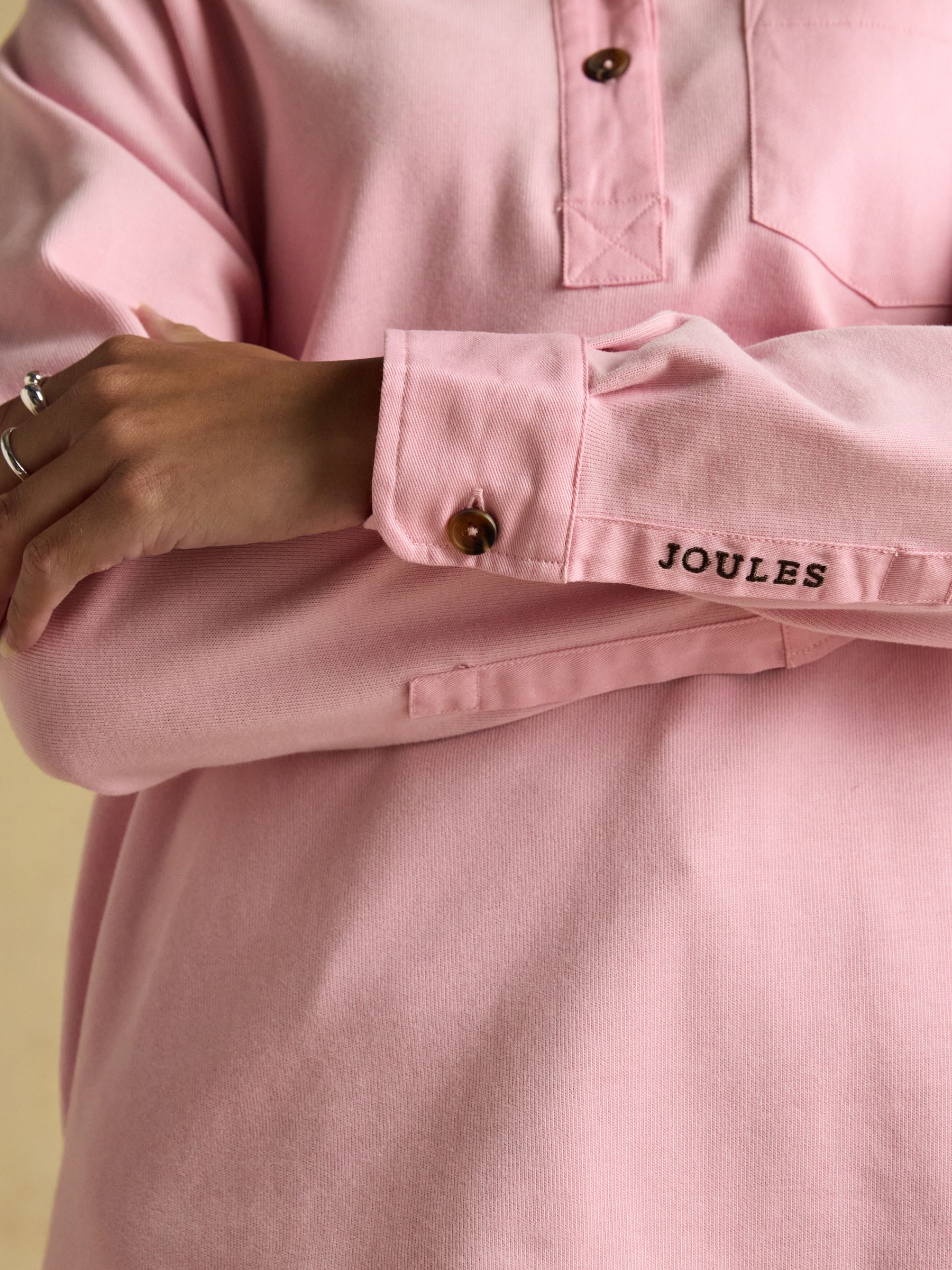 Delaney Pink Long Sleeve Jersey Deckshirt - Image 6 of 11