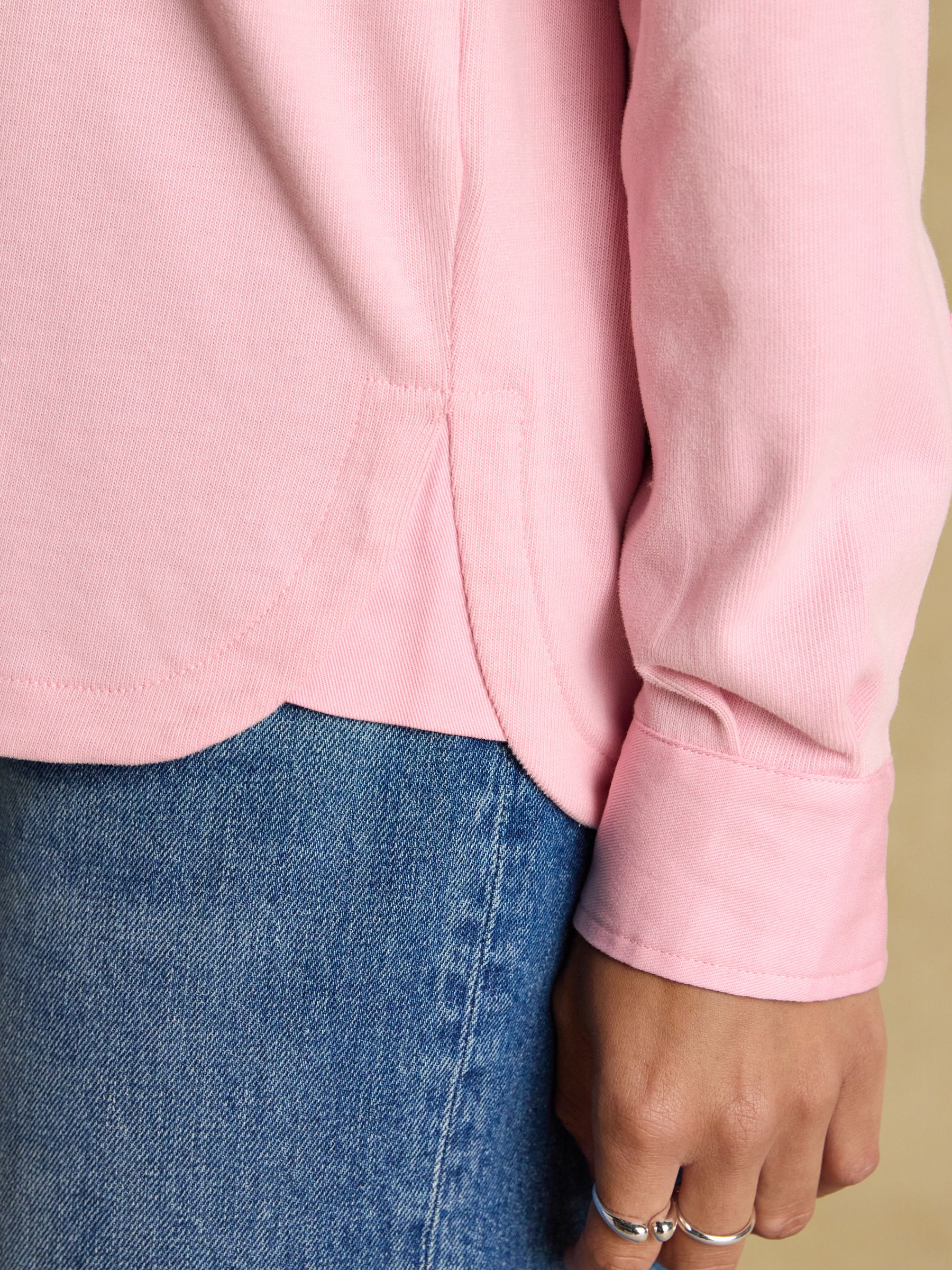 Delaney Pink Long Sleeve Jersey Deckshirt - Image 8 of 11