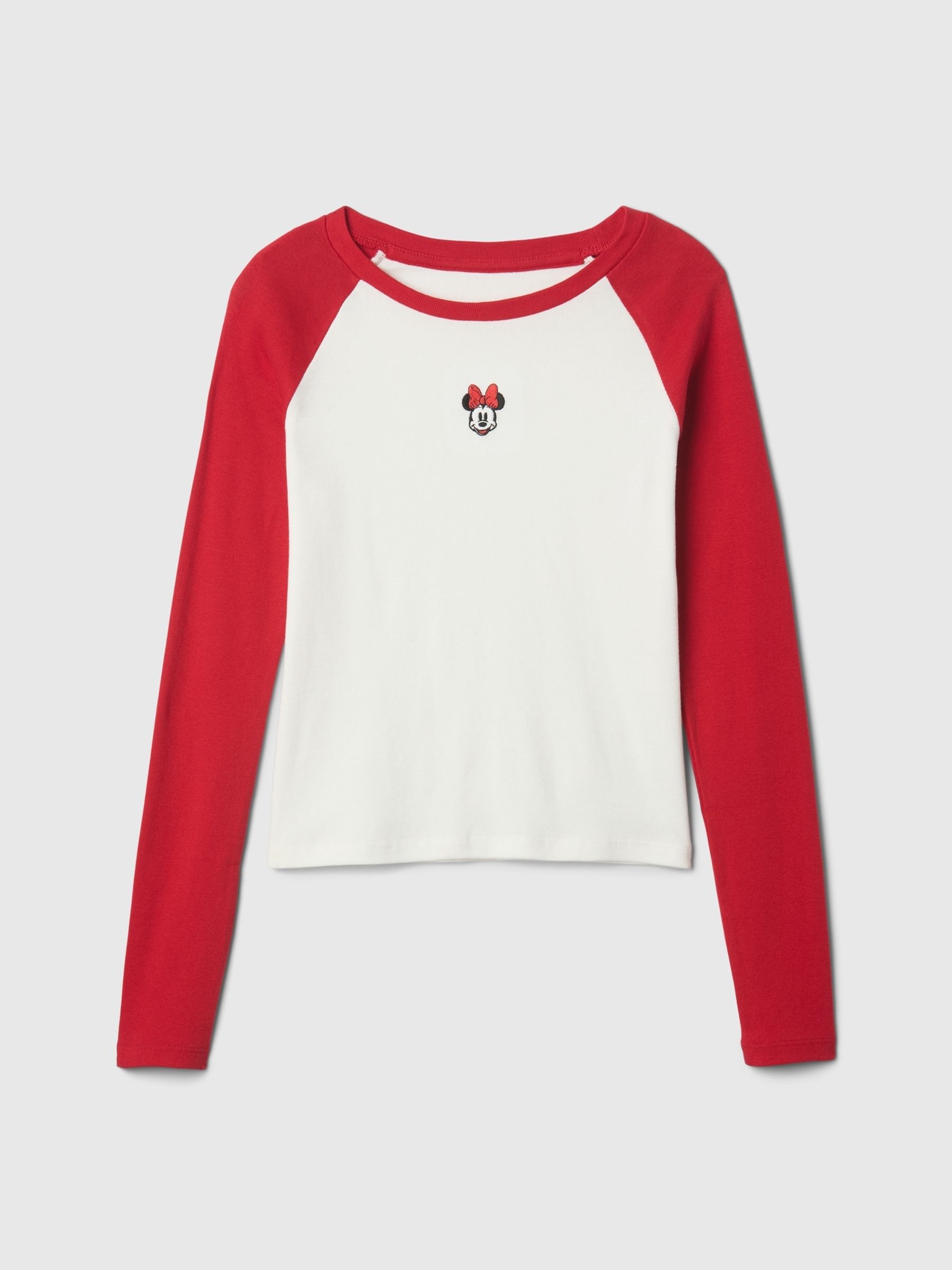 Red Minnie Mouse Disney Raglan Long Sleeve T-Shirt (4-13yrs) - Image 4 of 5