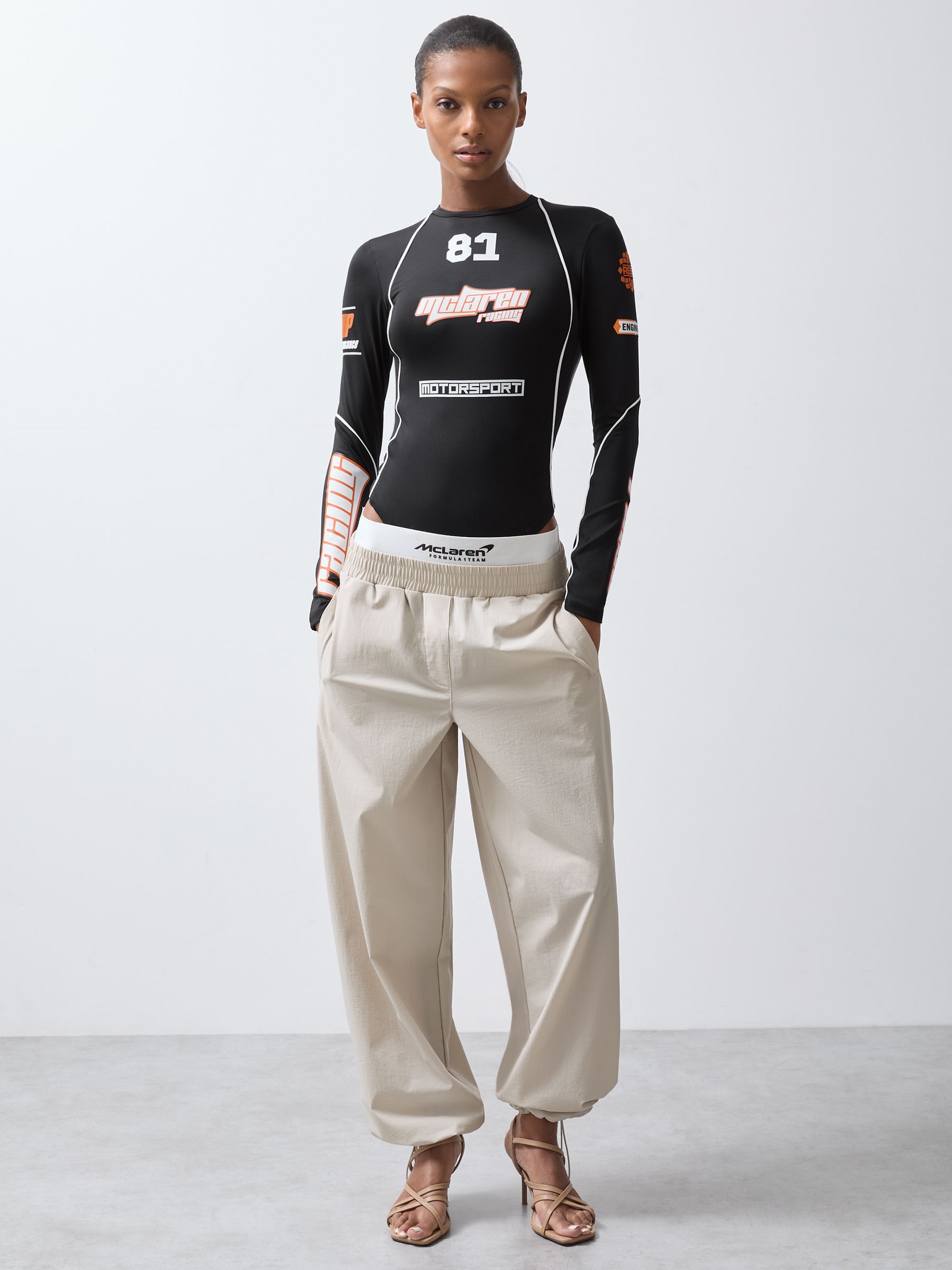 McLaren F1 Team Printed Race Bodysuit in Black - Image 1 of 6