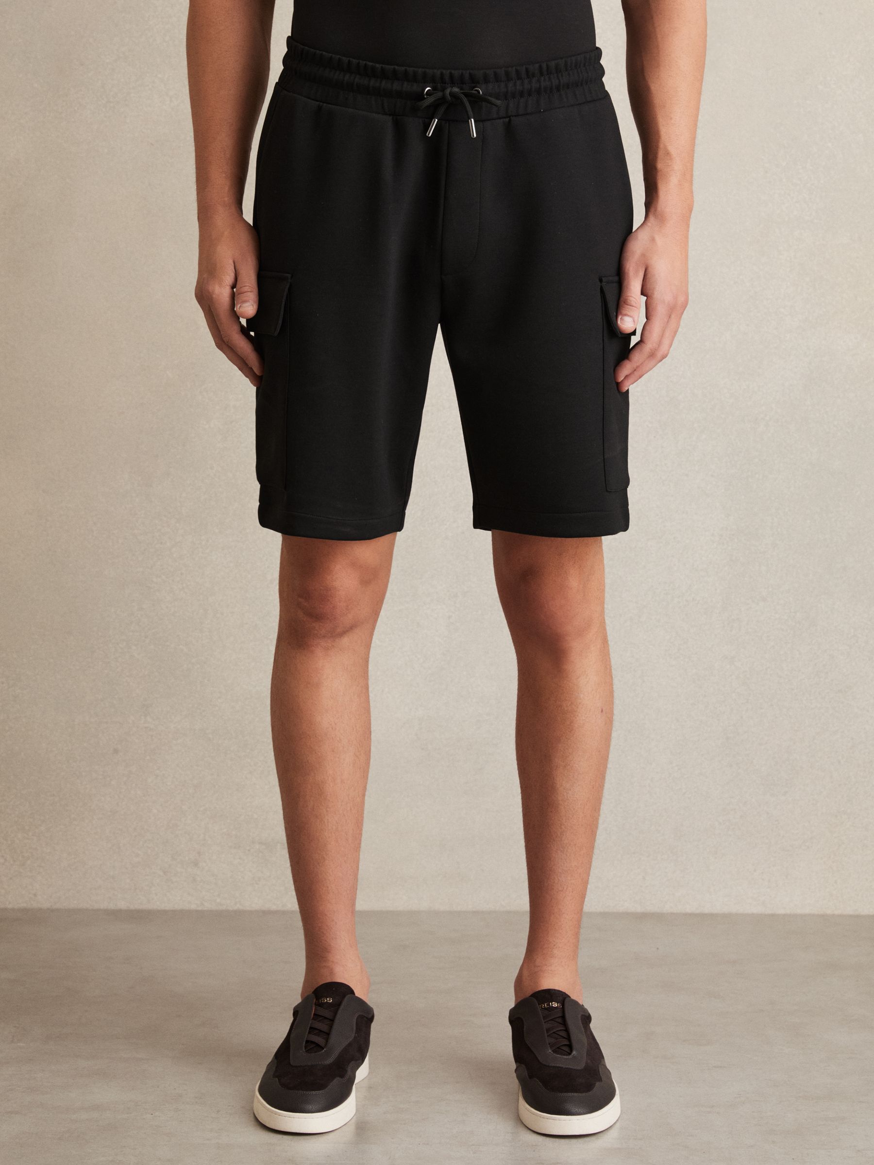 Interlock Cargo Shorts in Black - Image 3 of 6