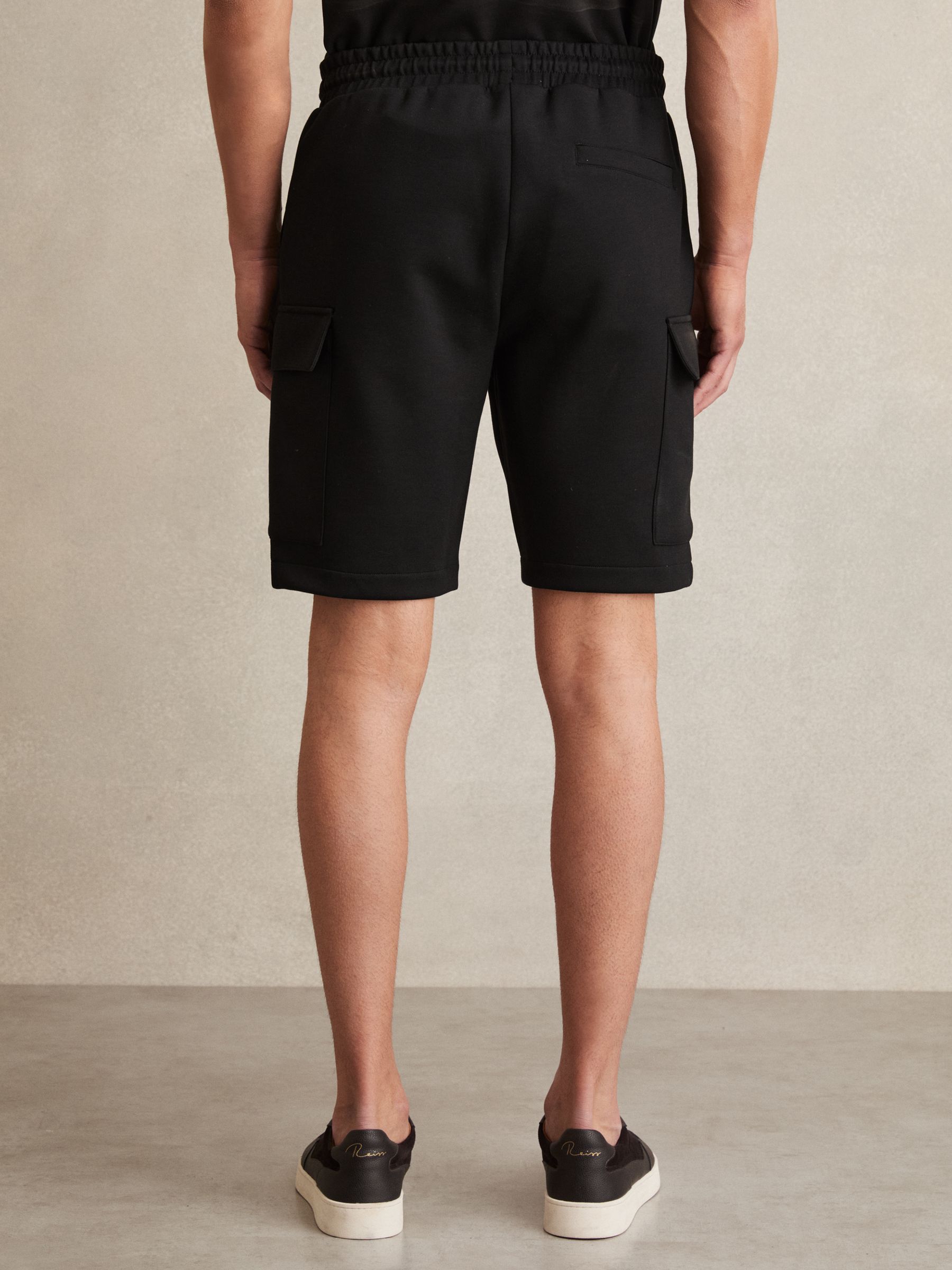 Interlock Cargo Shorts in Black - Image 5 of 6
