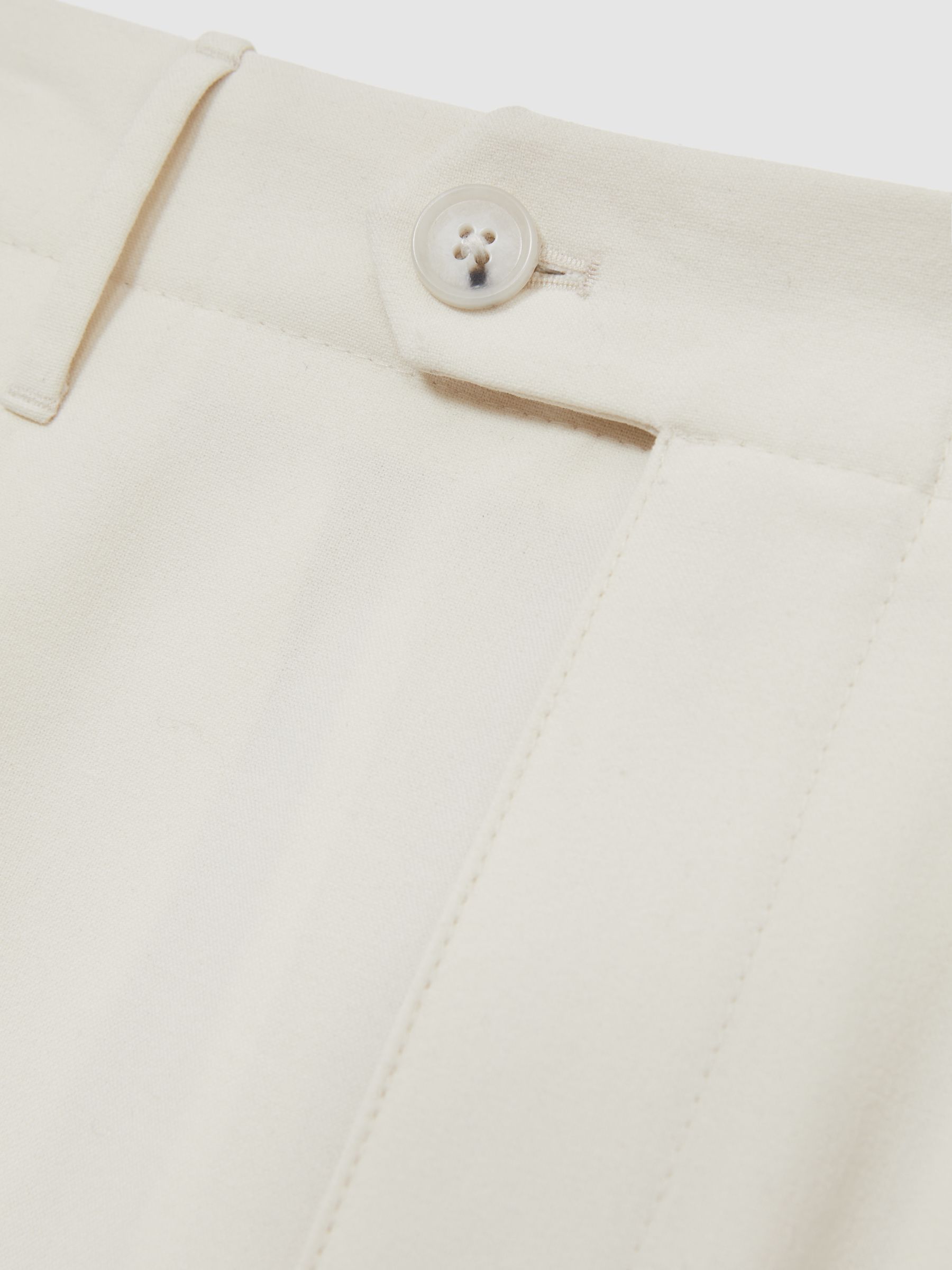 Straight-Leg Trousers in Off White - Image 6 of 6