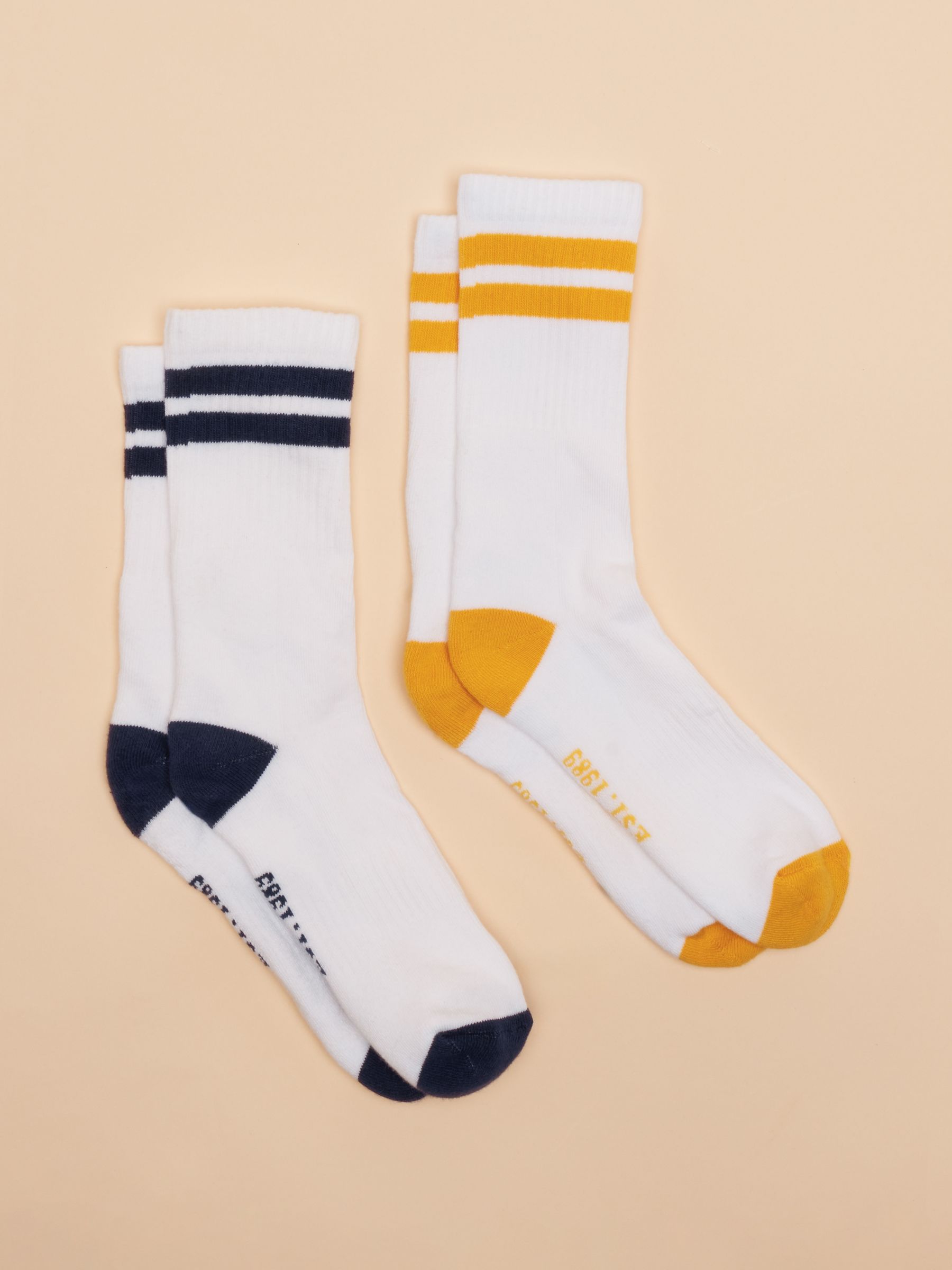Raindance Navy/Yellow Socks Two pack - Image 1 of 3