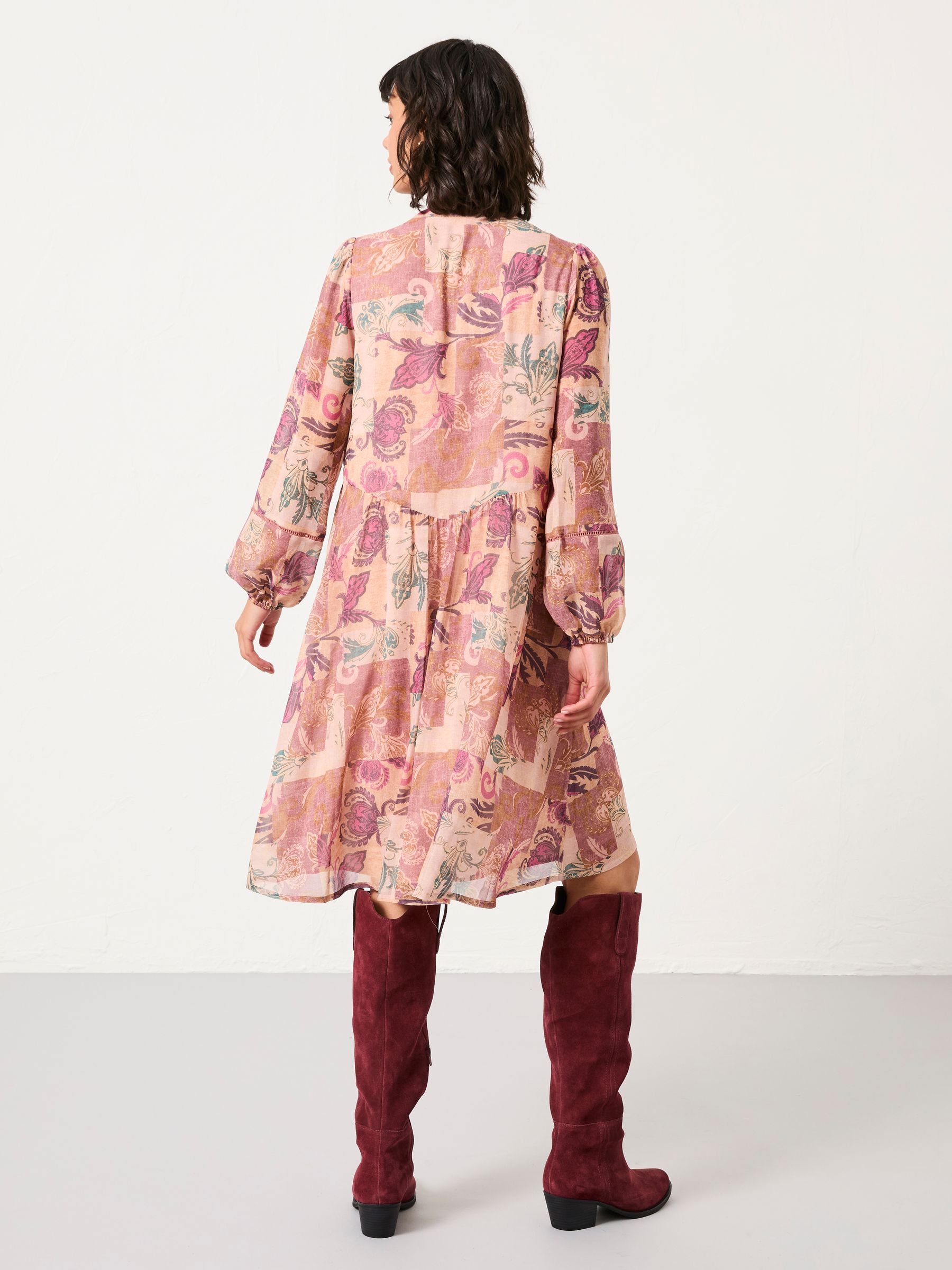 Steph Rose Pink Patched Chintz Regular Dress - Image 2 of 6