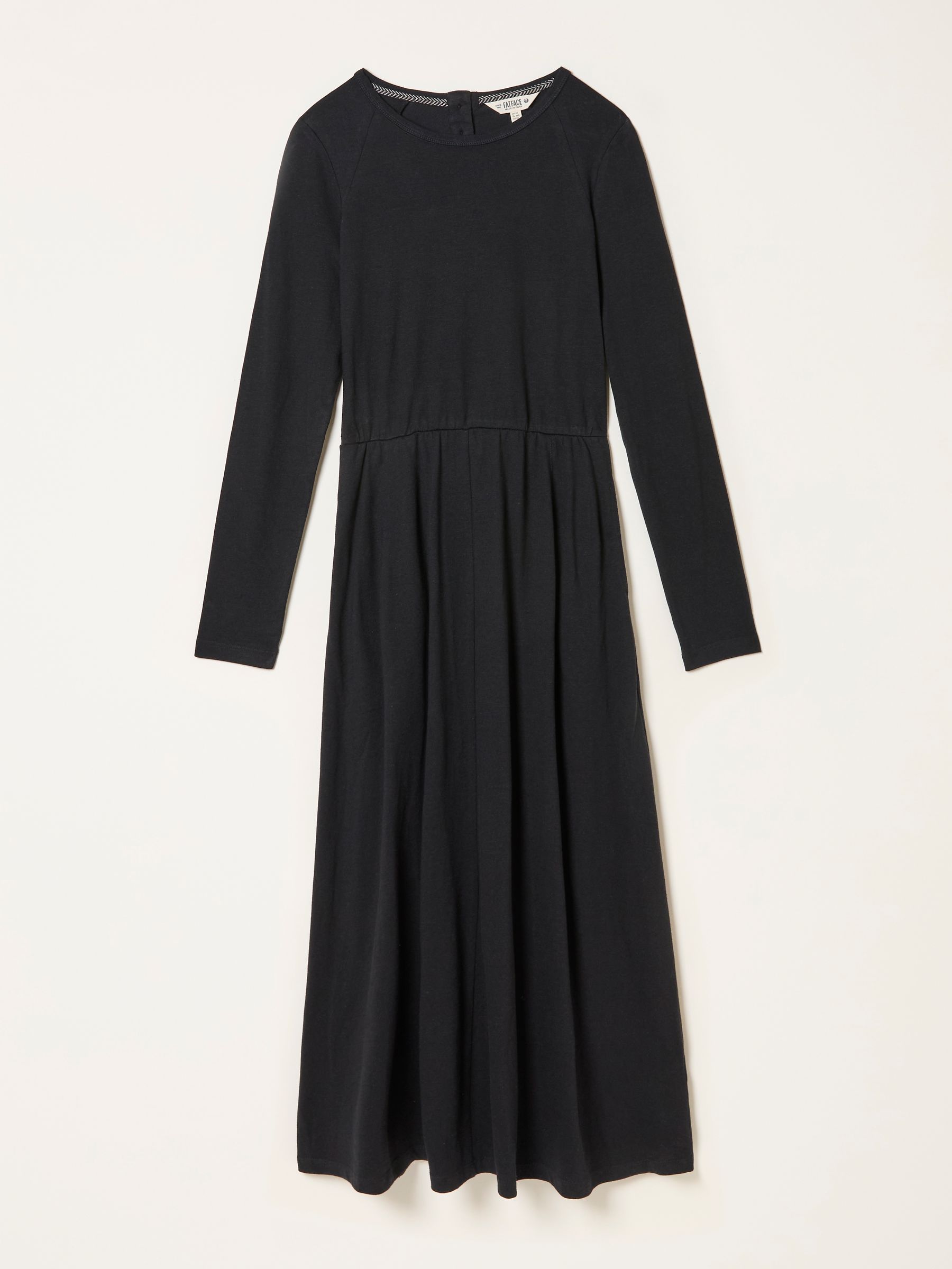Jonie Black Regular Jersey Midi Dress | FatFace USA