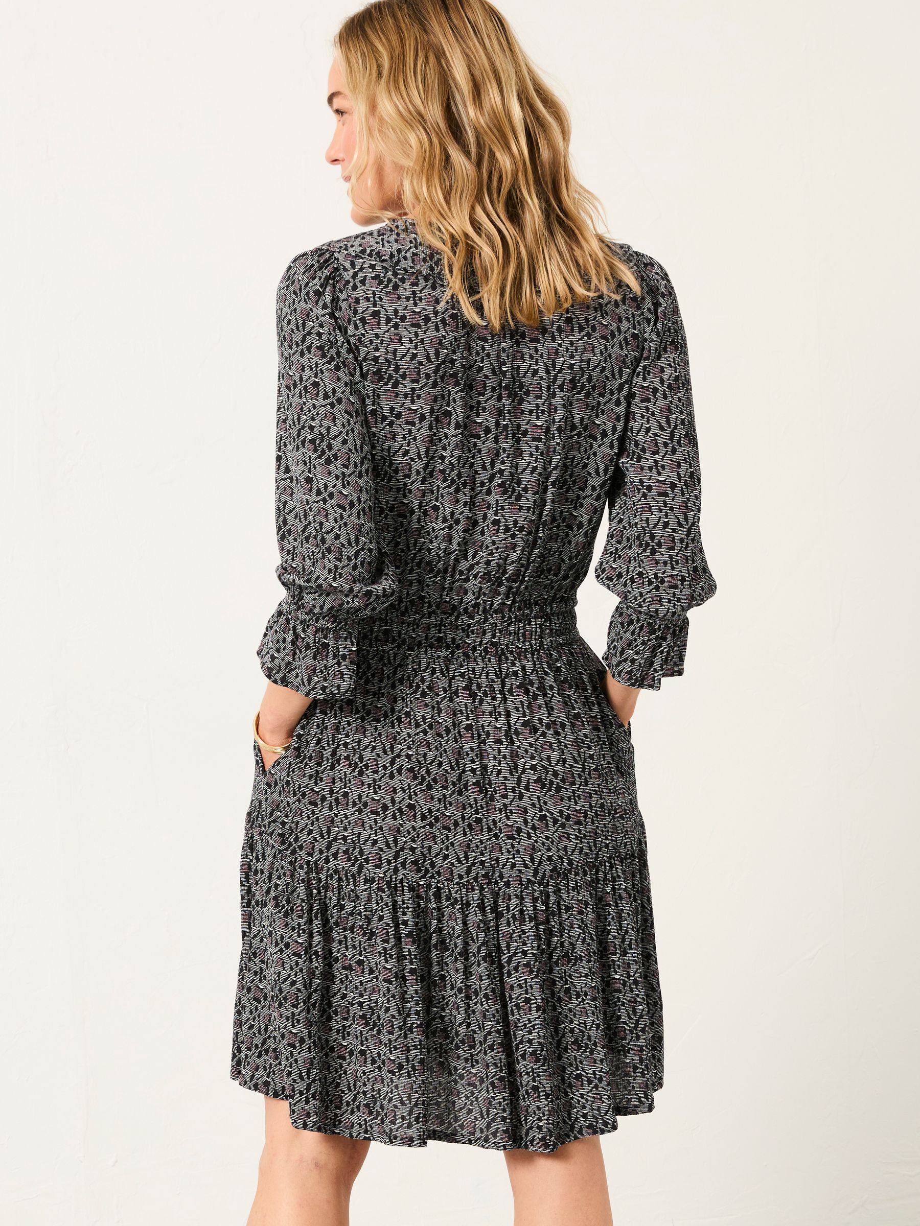 Orla Black Tapestry Floral Regular Dress - Image 3 of 7