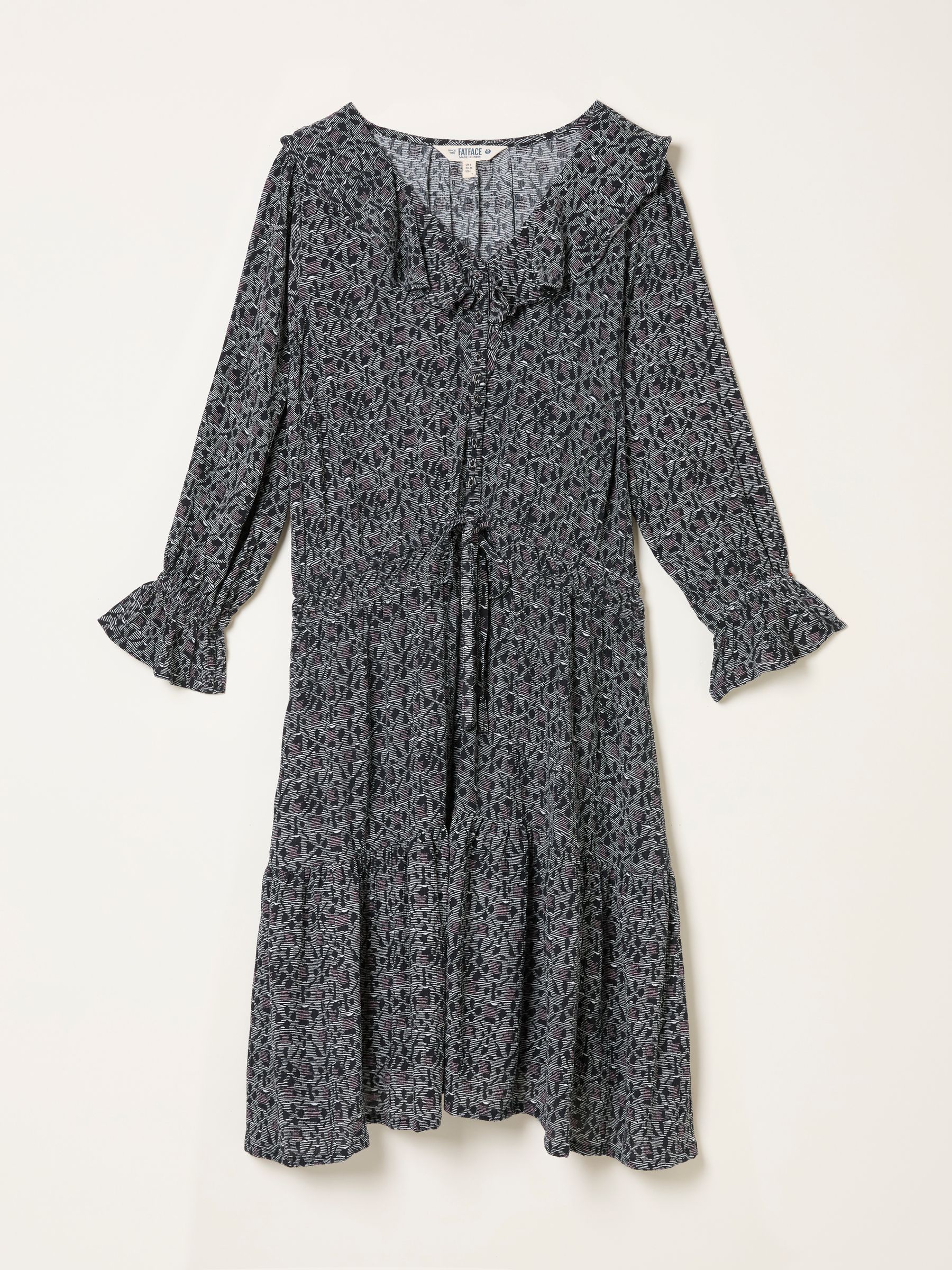 Orla Black Tapestry Floral Regular Dress - Image 7 of 7