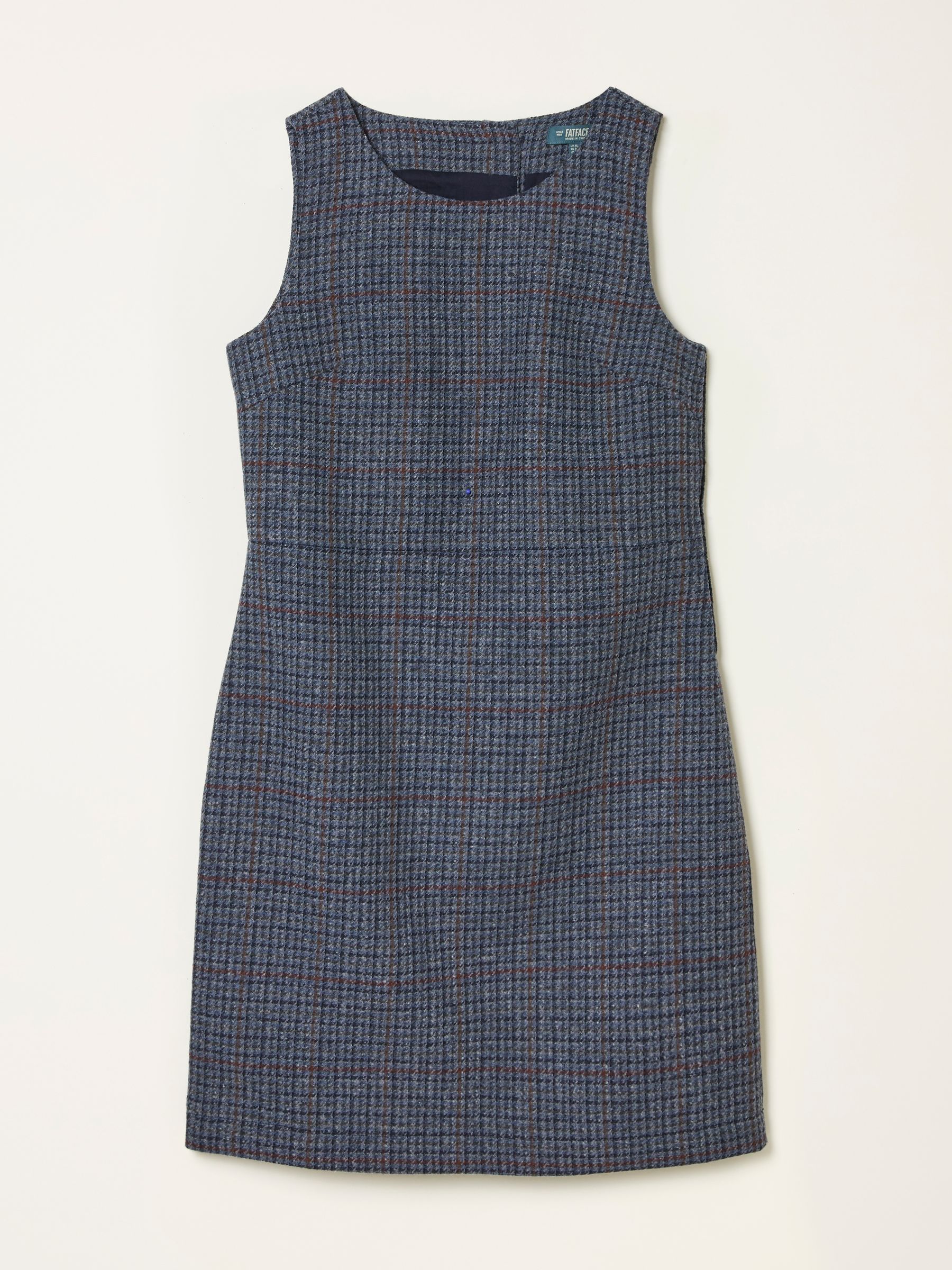 Sarah Charcoal Grey Regular Tweed Pinny Dress - Image 5 of 5
