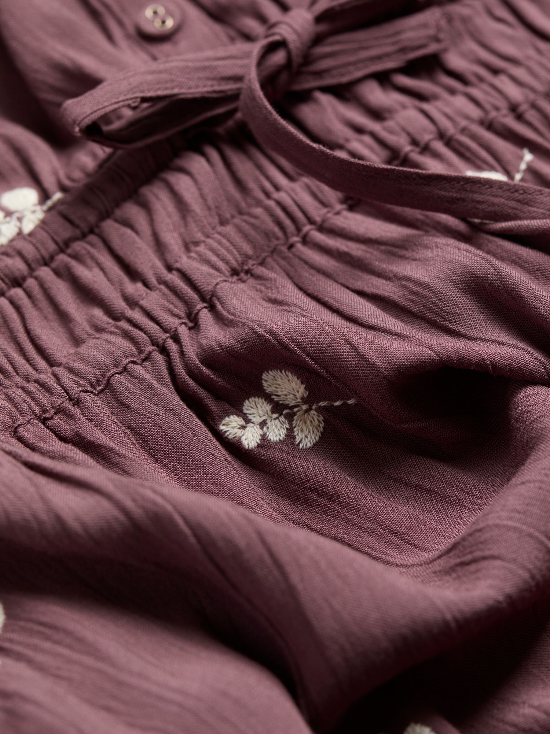 Orla Dusky Purple Regular Embroidered Dress - Image 7 of 7