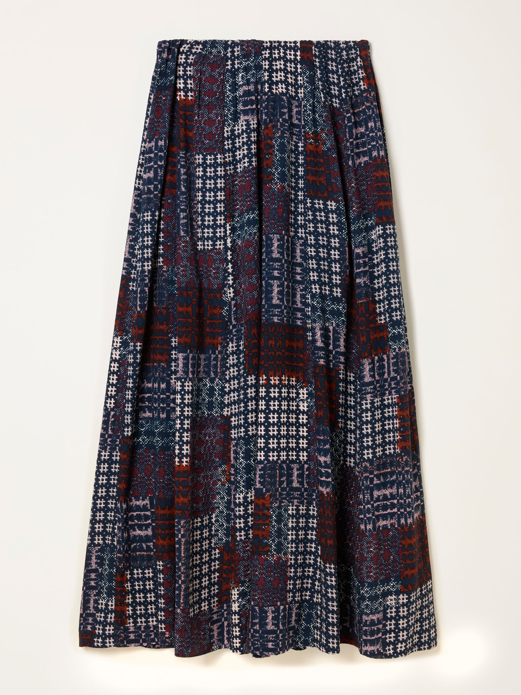 Navy Blanket Maxi Skirt - Image 6 of 6